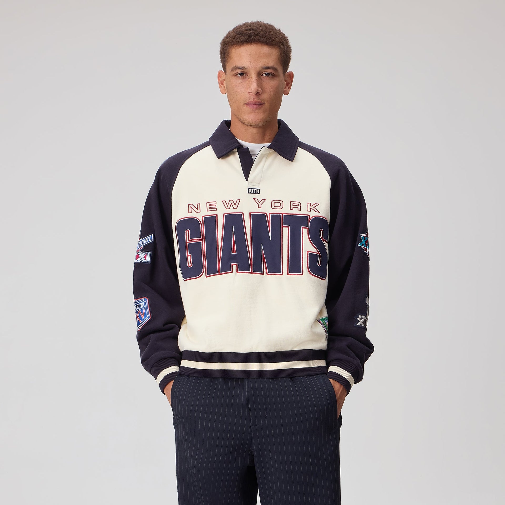 Kith for the NFL New York Giants Vintage Rugby - Sandrift