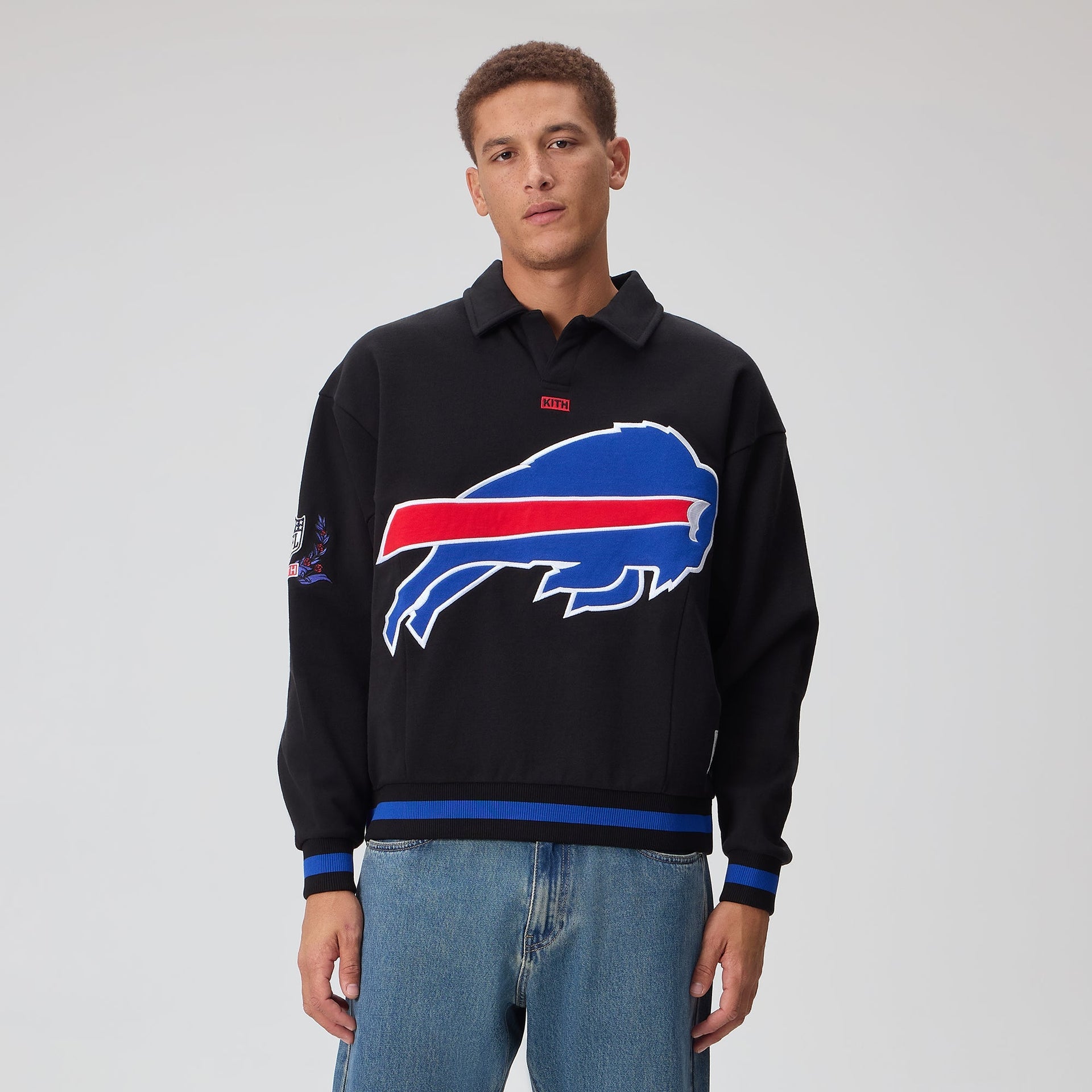 Kith for the NFL Buffalo Bills Vintage Rugby - Black