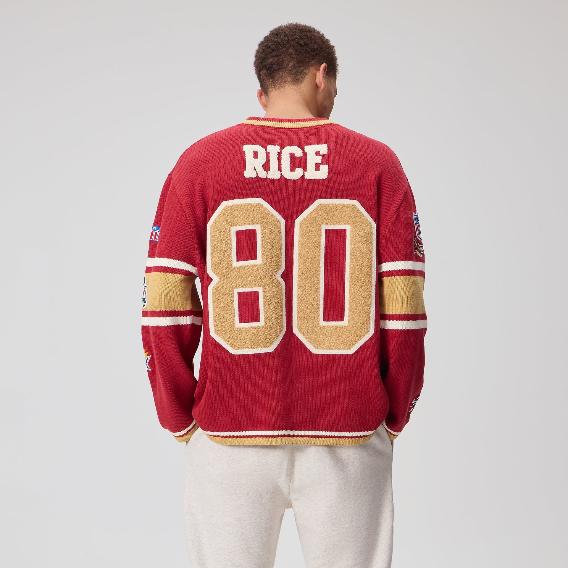 Kith for the NFL San Francisco 49ers V-neck Beau Knit Sweater - Present