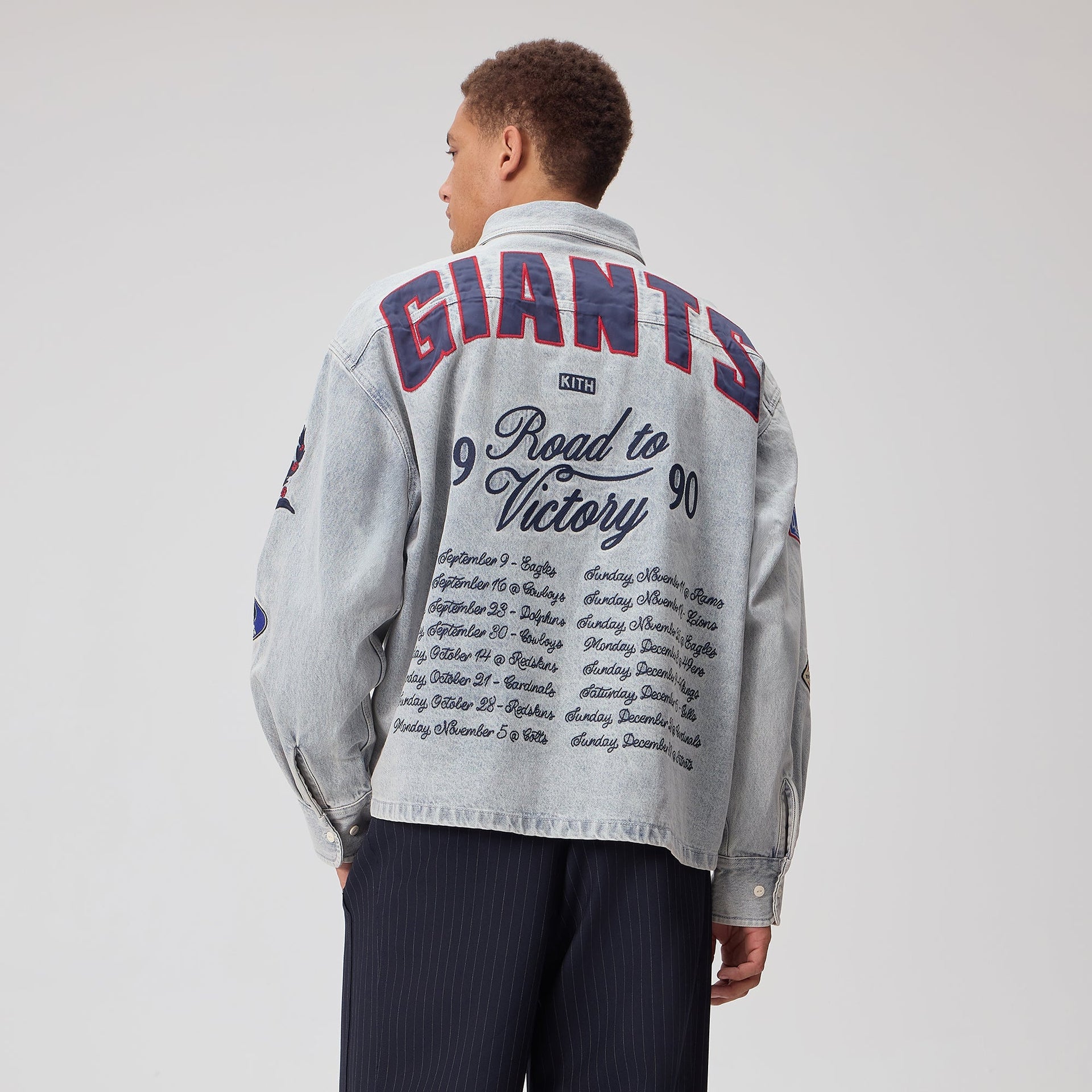 Kith for the NFL New York Giants Denim Henson Shirt - Cameron Wash