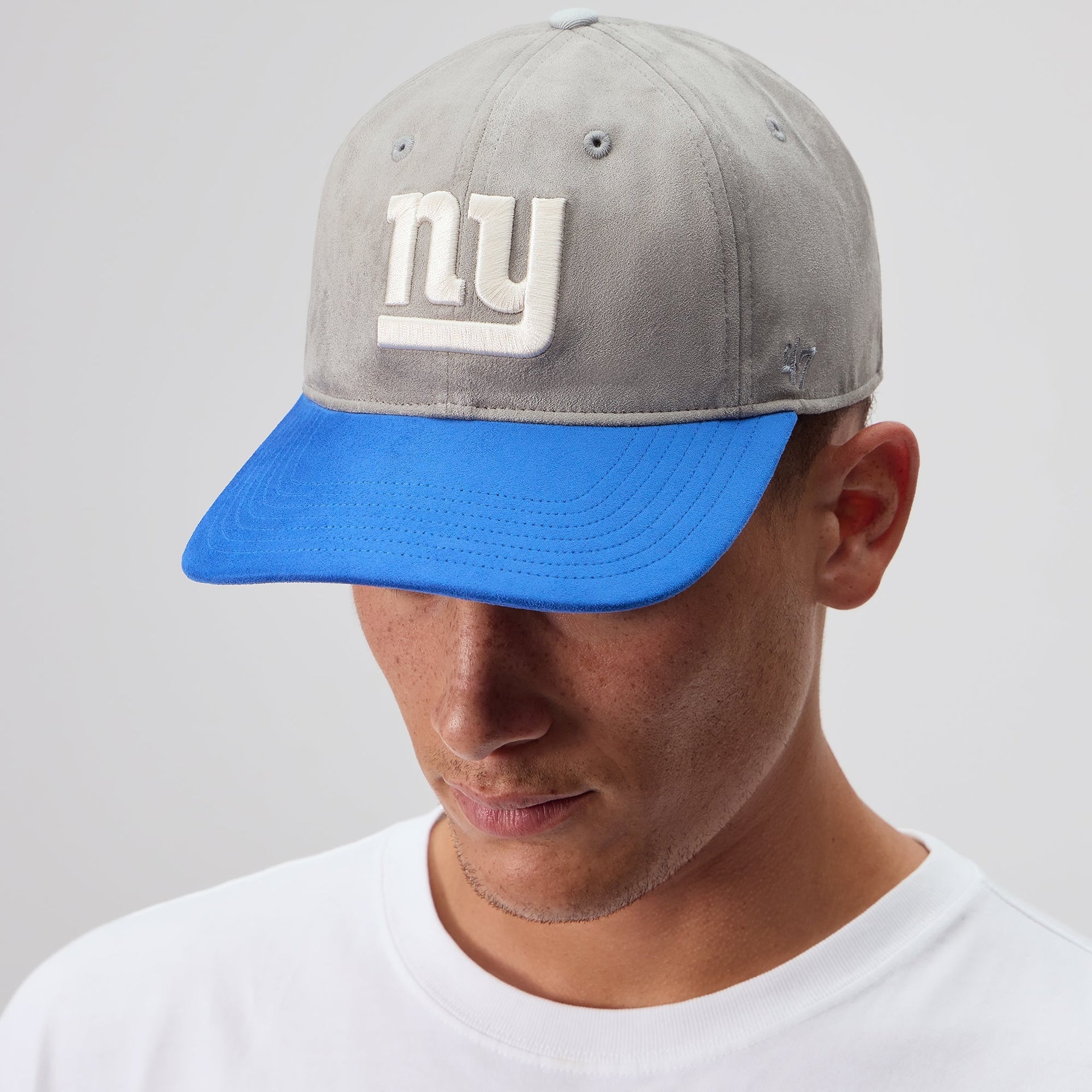 Kith & '47 for the NFL New York Giants Microsuede Two-Tone Franchise LS Cap - Concrete