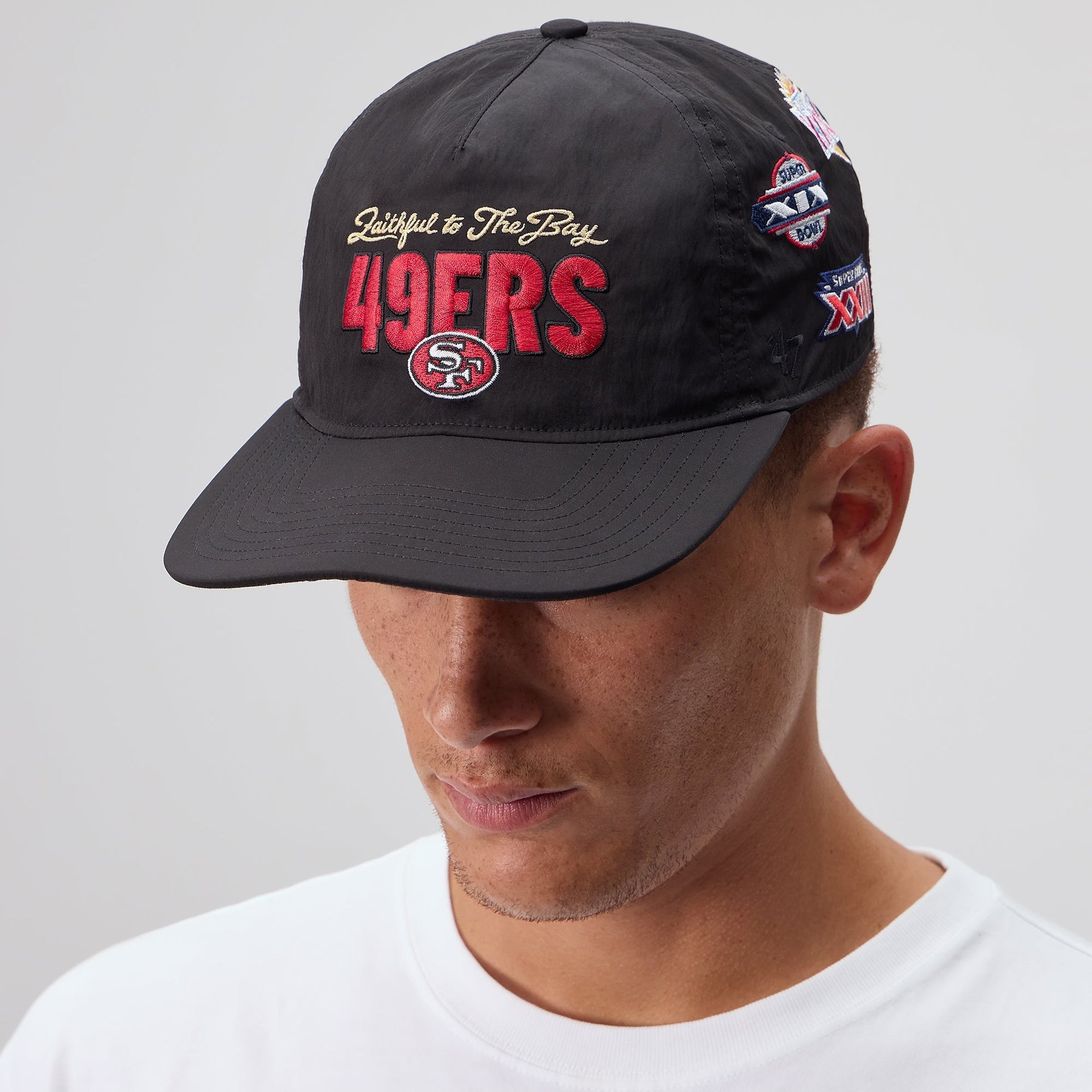 Kith & '47 for the NFL San Francisco 49ers Wool Blend Franchise LS Cap - Black