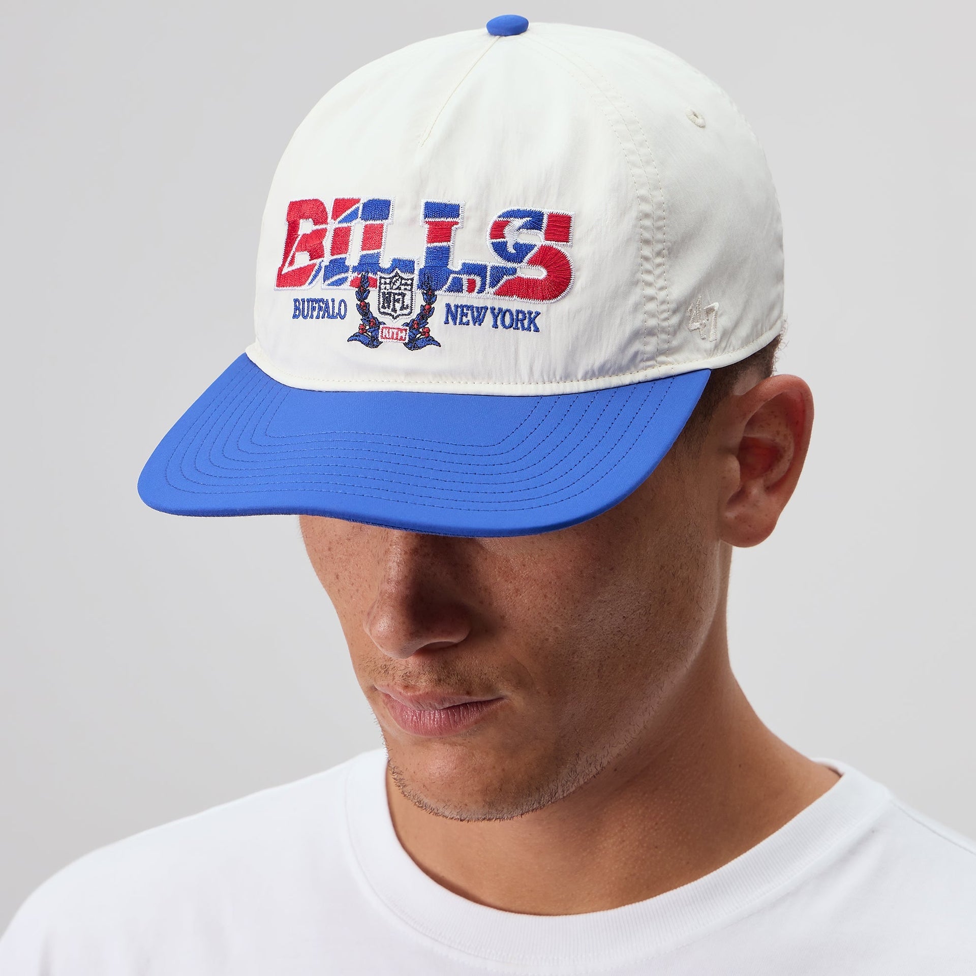 Kith & '47 for the NFL Buffalo Bills Nylon Hitch Snapback - Sandrift