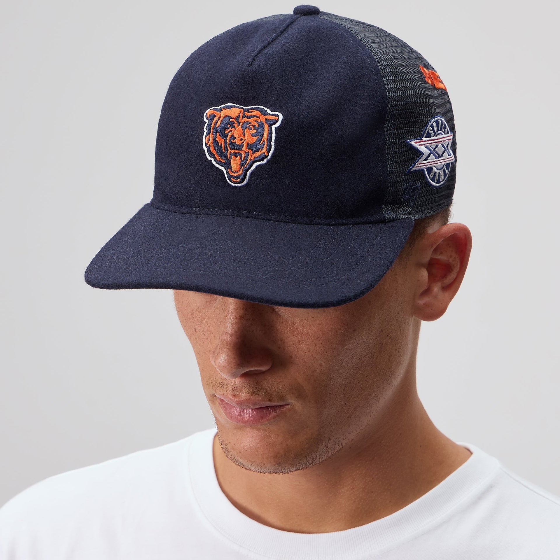 Kith & '47 for the NFL Chicago Bears Wool Hitch Trucker Hat - Nocturnal