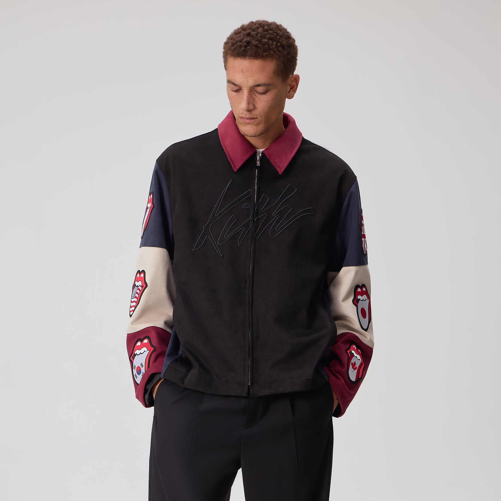 Kith for The Rolling Stones Microsuede Owen Jacket - Black