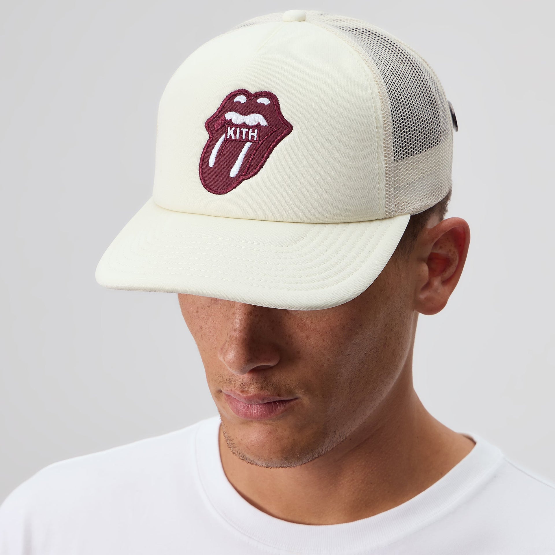 Kith for The Rolling Stones Nolan Trucker Hat - Muslin