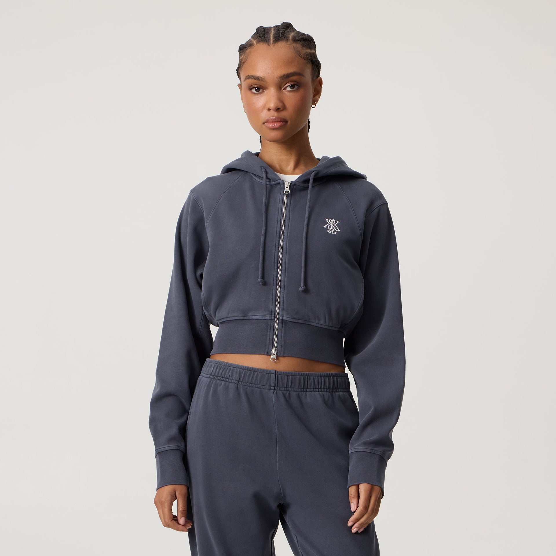Kith Women Davin Cropped Hoodie - Trench