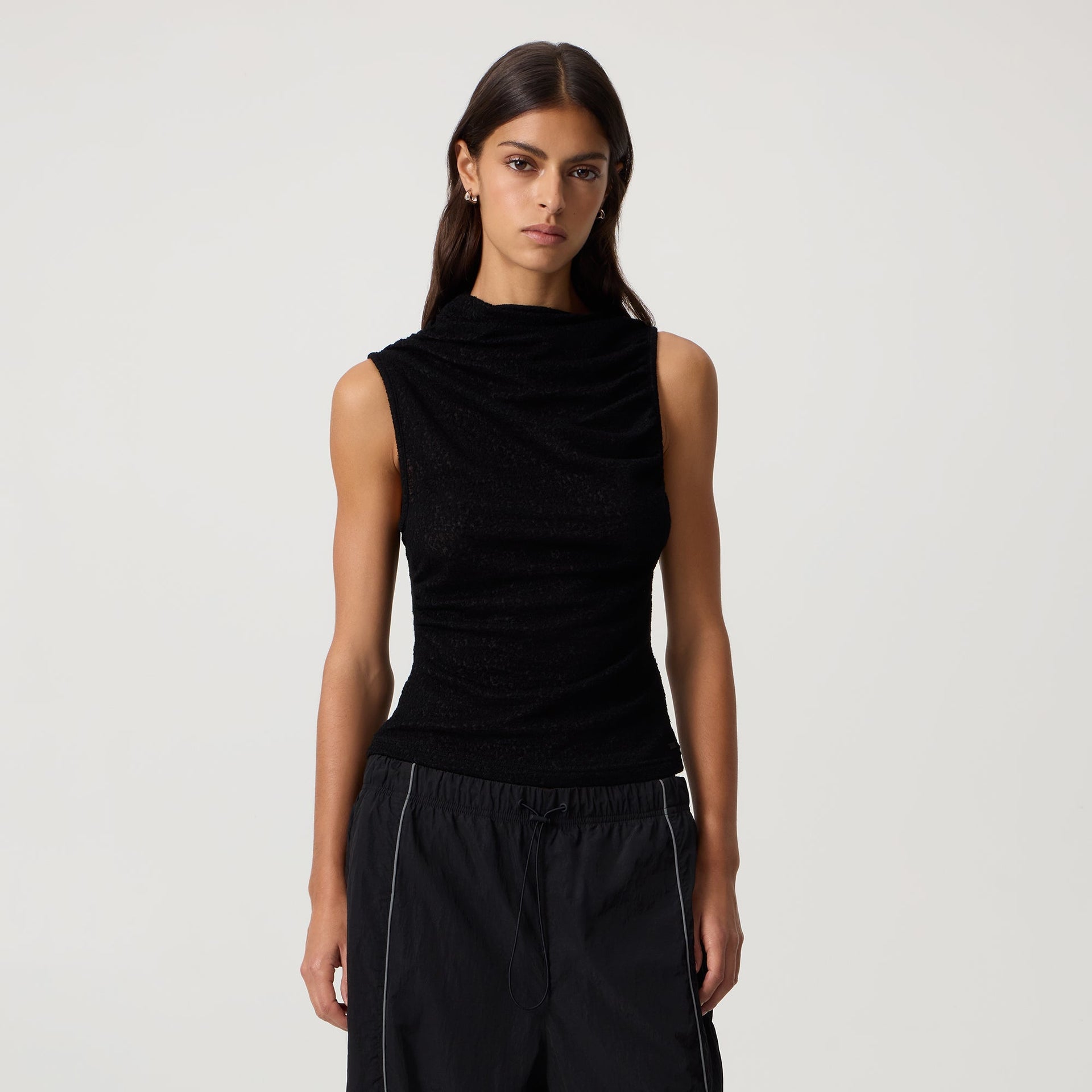 Kith Women Eliah Boucle Tank - Black