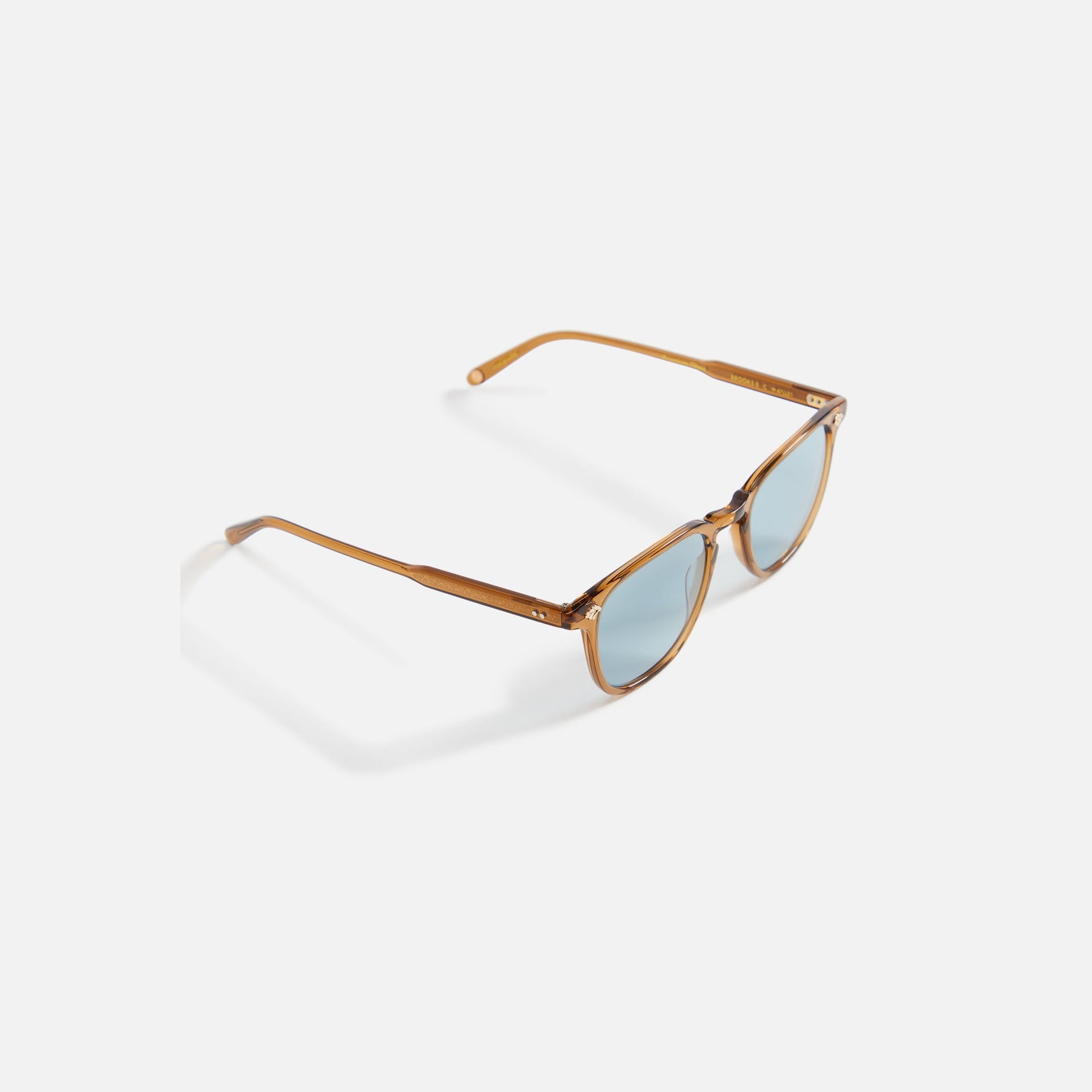 Garrett Leight Brooks II Soleil - Caramel / Bleu pur