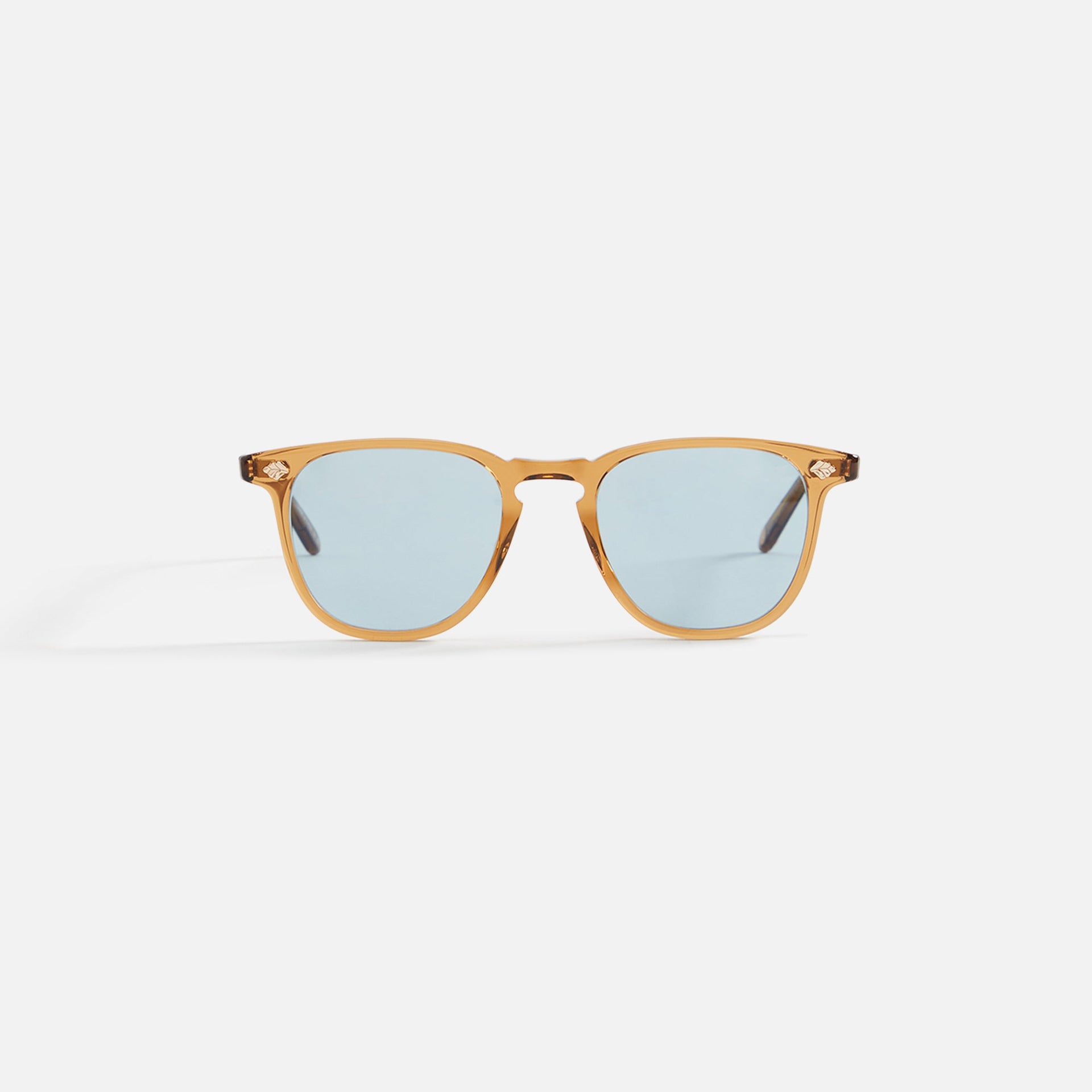 Garrett Leight Brooks II Soleil - Caramel / Bleu pur