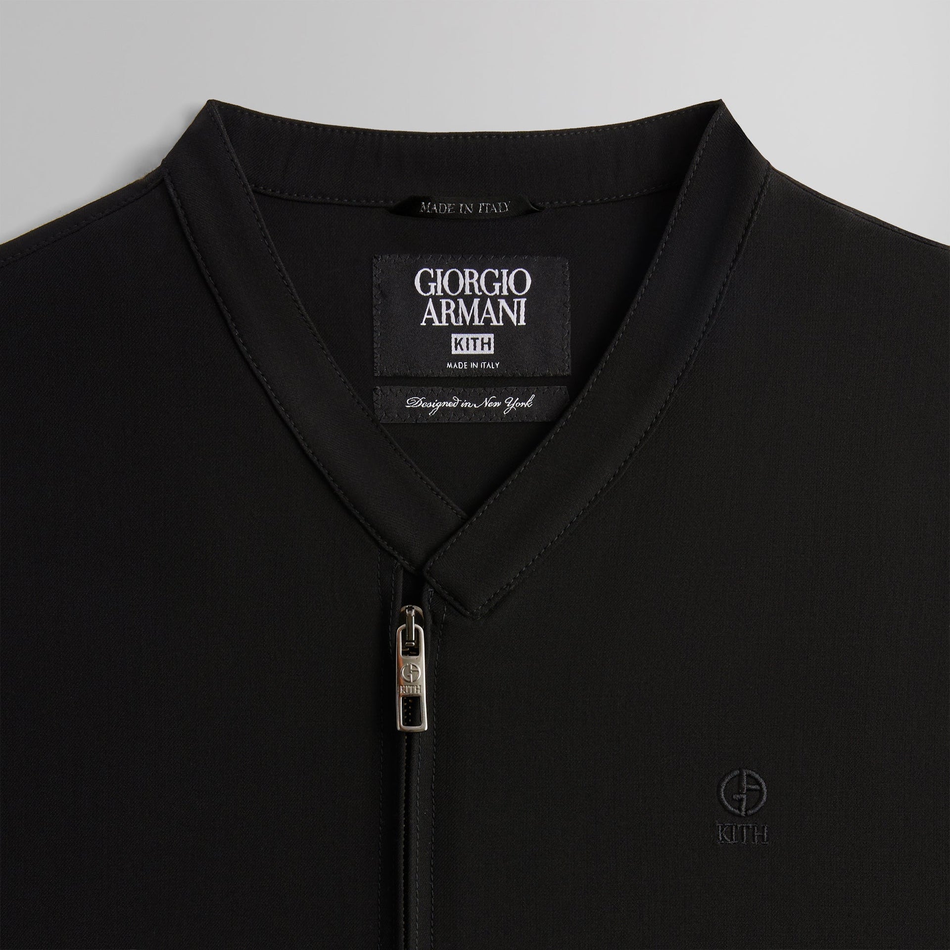 Chemise zippée Kith & Giorgio Armani - Noire
