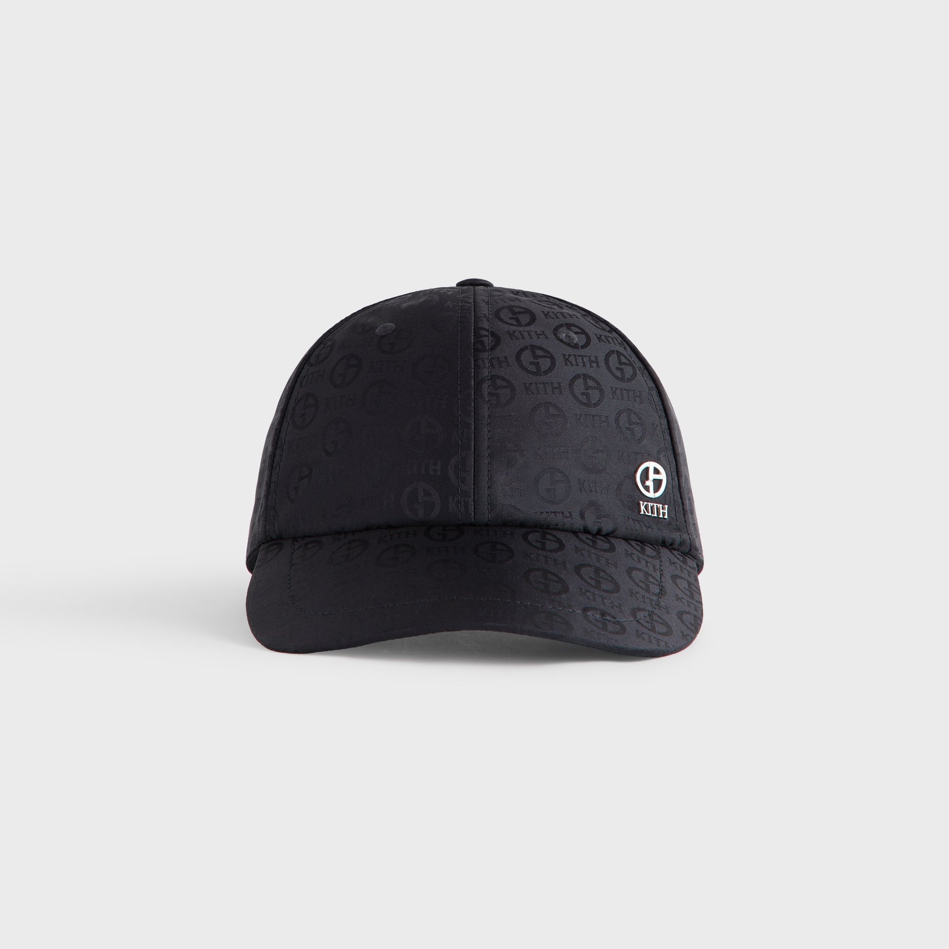 Giorgio Armani & Kith Midweight Jacquard Silk Classic Cap - Black