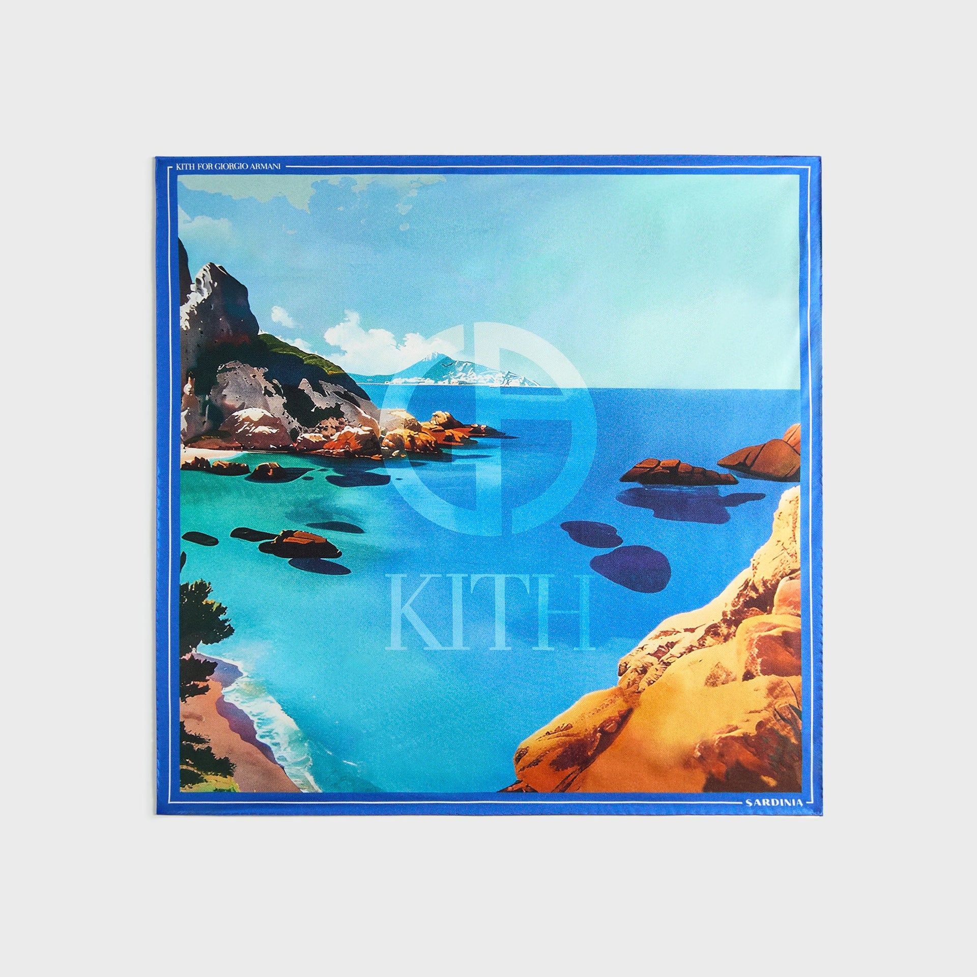 Giorgio Armani & Kith Sardinia Printed Silk Bandana - Multi