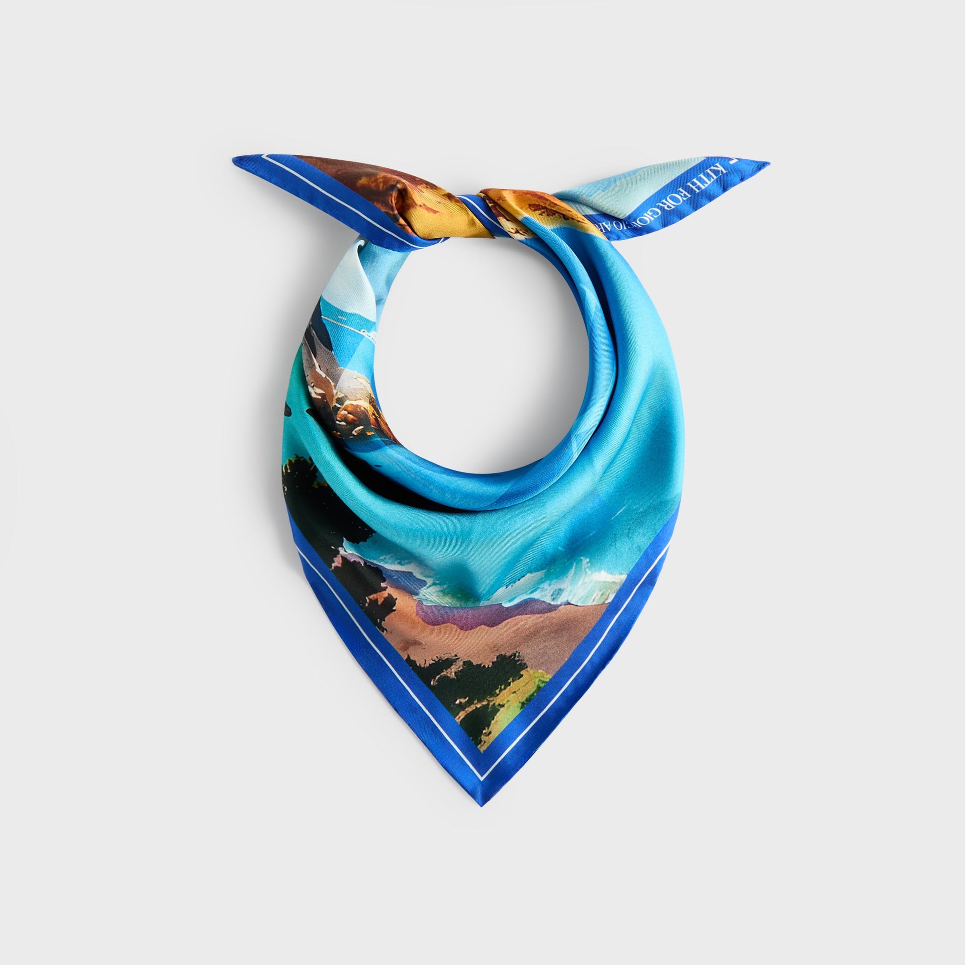 Giorgio Armani & Kith Sardinia Printed Silk Bandana - Multi