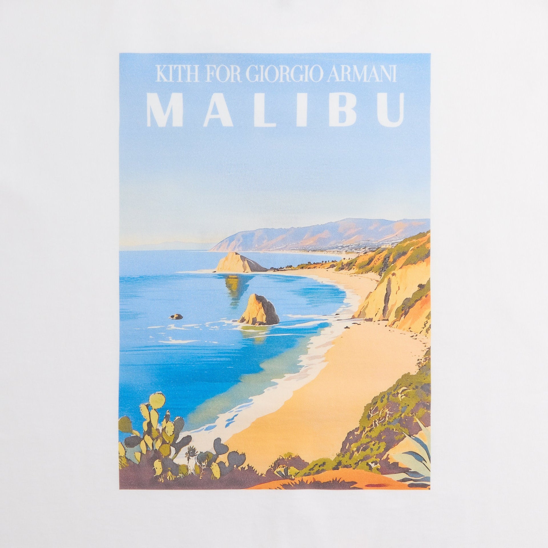 Giorgio Armani & Kith Malibu Tee - White