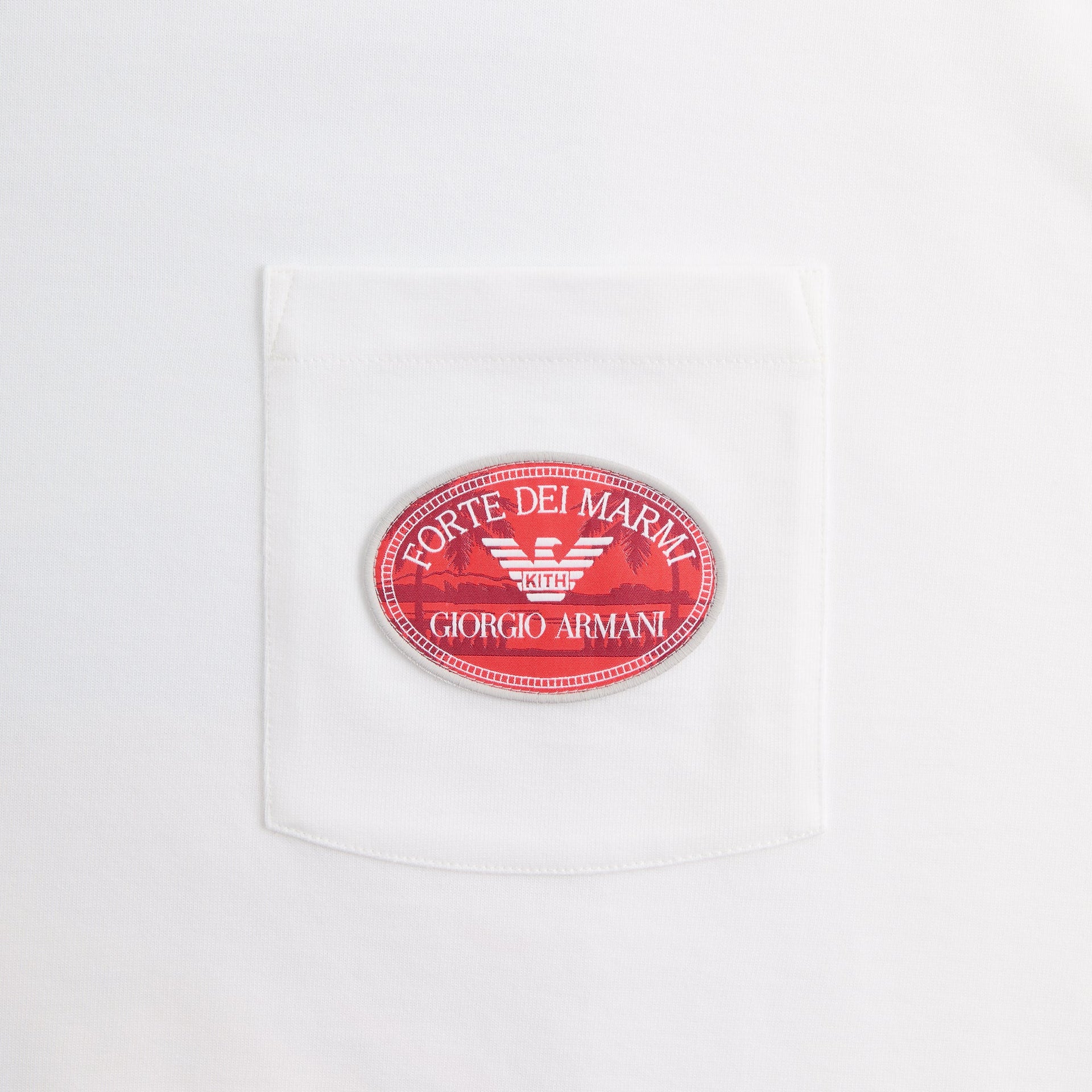 Giorgio Armani & Kith Forte dei Marmi Pocket Tee - White