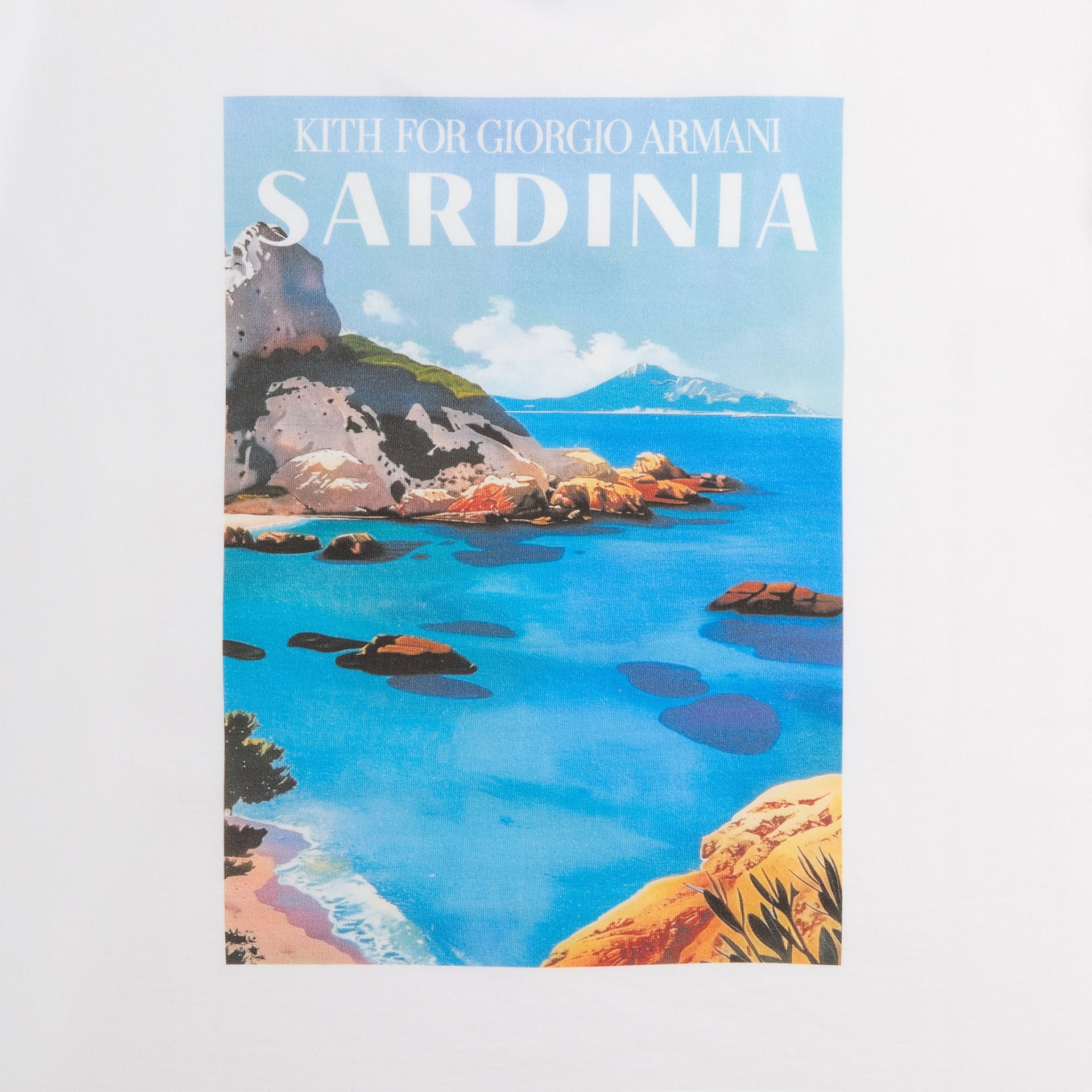 Giorgio Armani & Kith Sardinia Pocket Tee - White