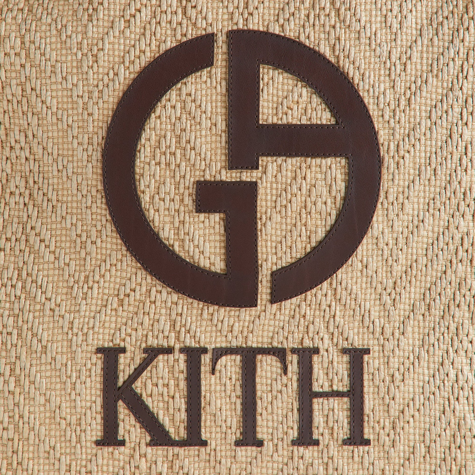 Giorgio Armani & Kith Raffia Tote - Natural Raffia