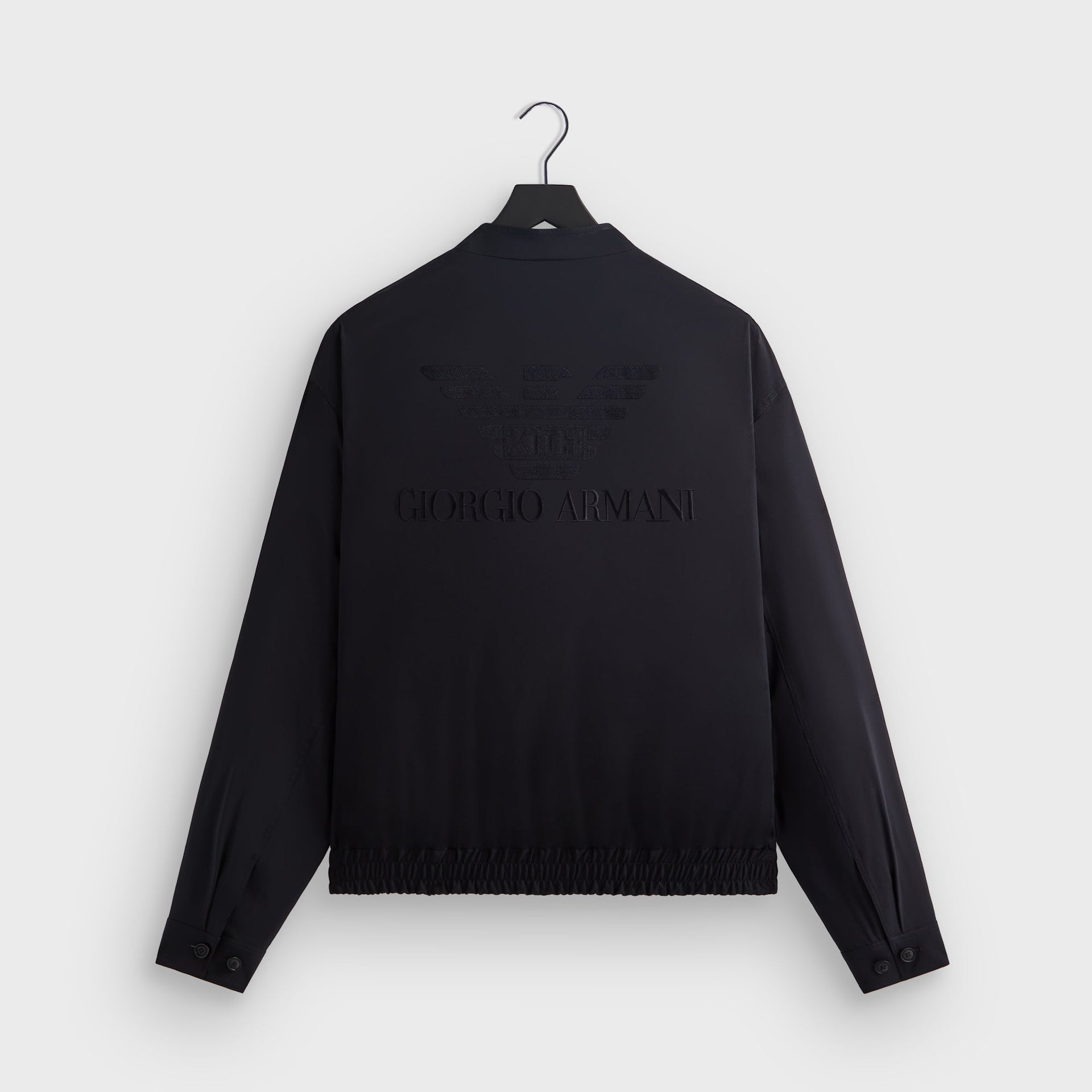 Giorgio Armani & Kith Collarless Bomber Jacket - Admiral