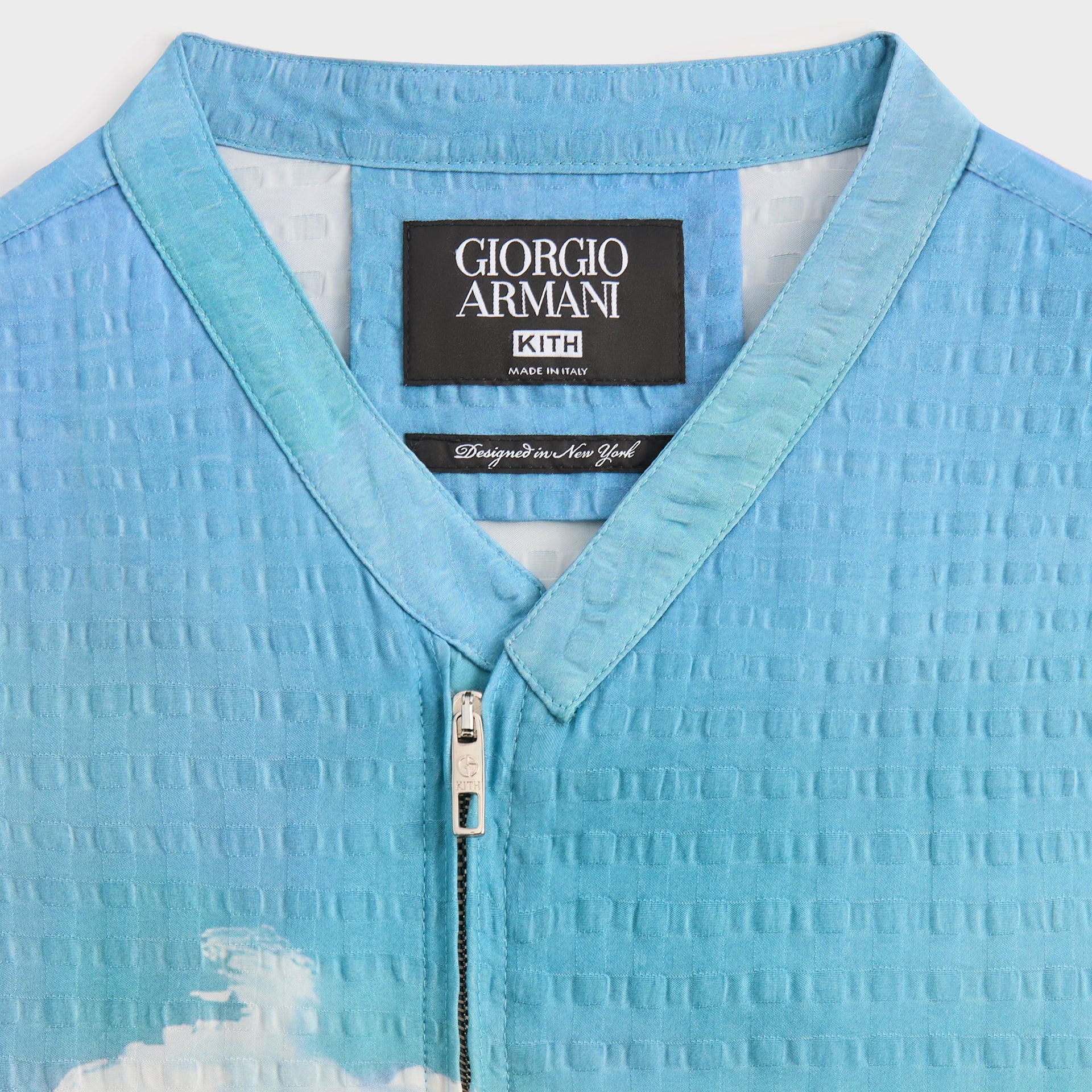 Giorgio Armani & Kith Sardinia Short Sleeve Zip Shirt - Multi