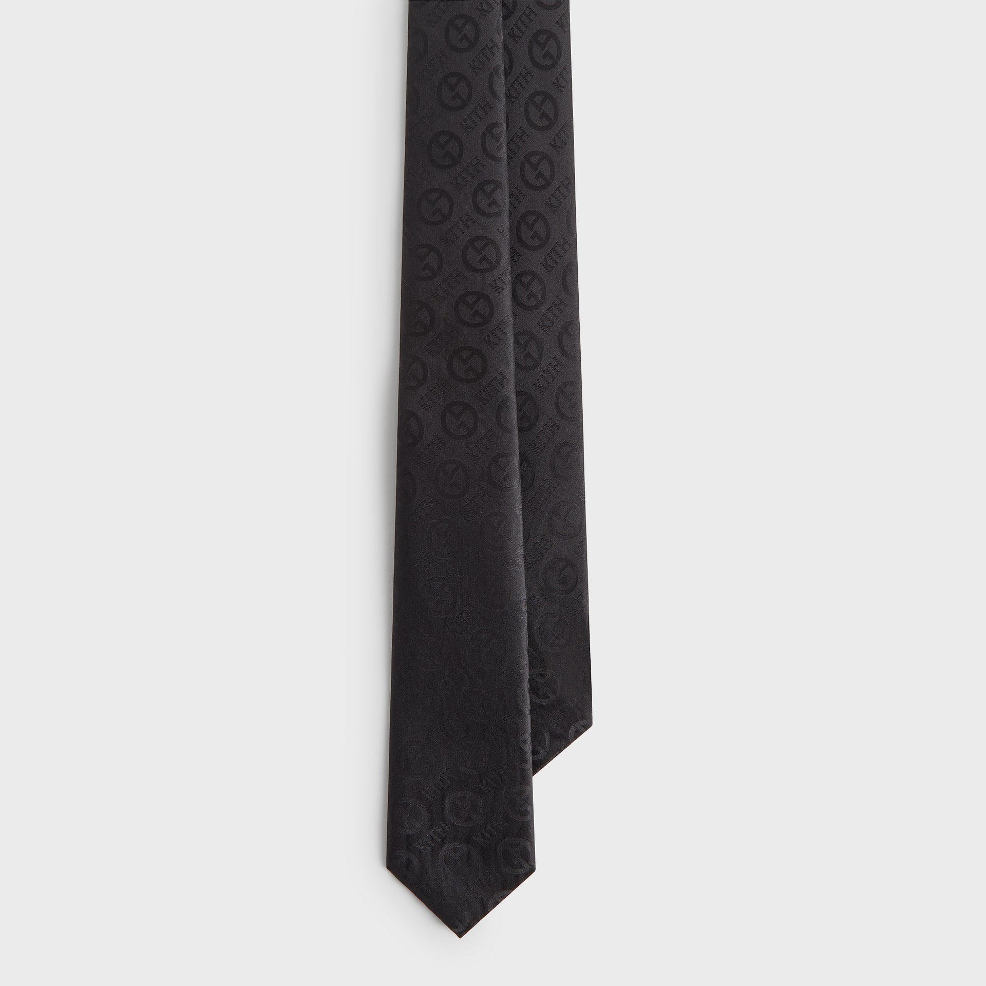 Giorgio Armani & Kith Monogram Jacquard Tie - Black