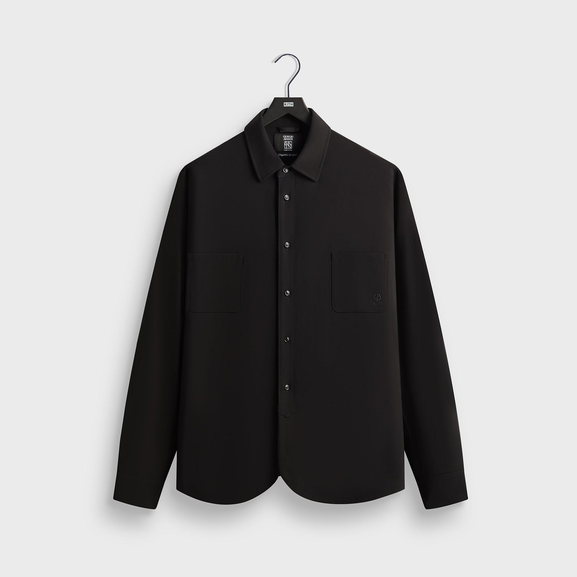 Giorgio Armani & Kith &Kin Milano Crepe Entrepreneur Shirt - Black