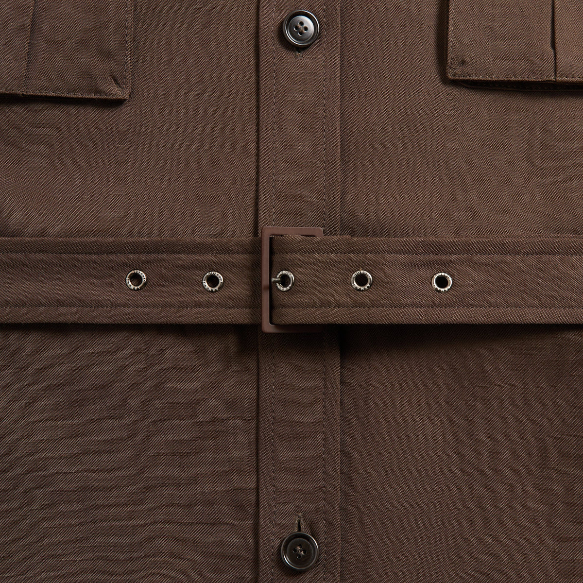 Giorgio Armani & Kith Belted Shirt - Marrone