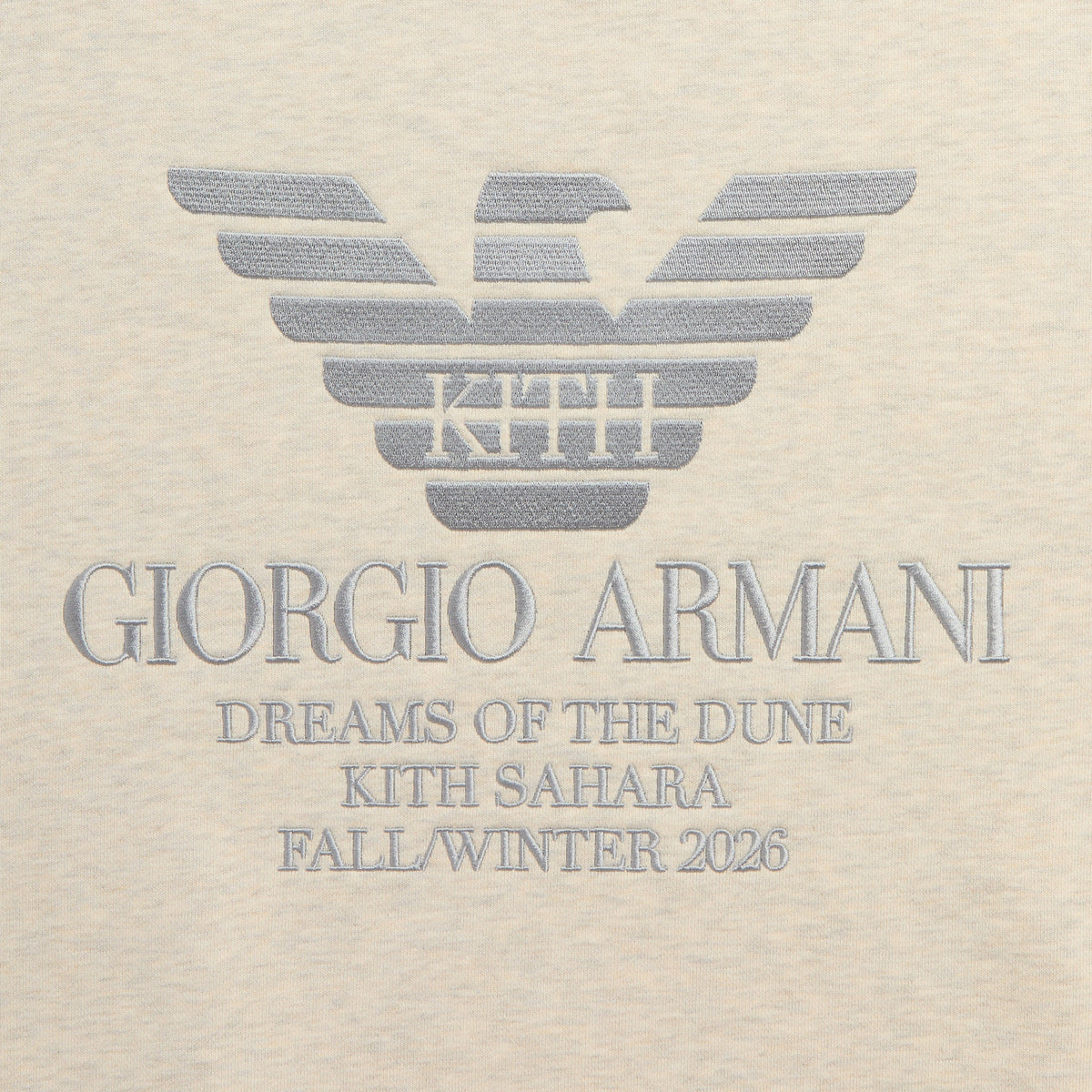 Giorgio Armani & Kith Nelson Crewneck - Grey Melange