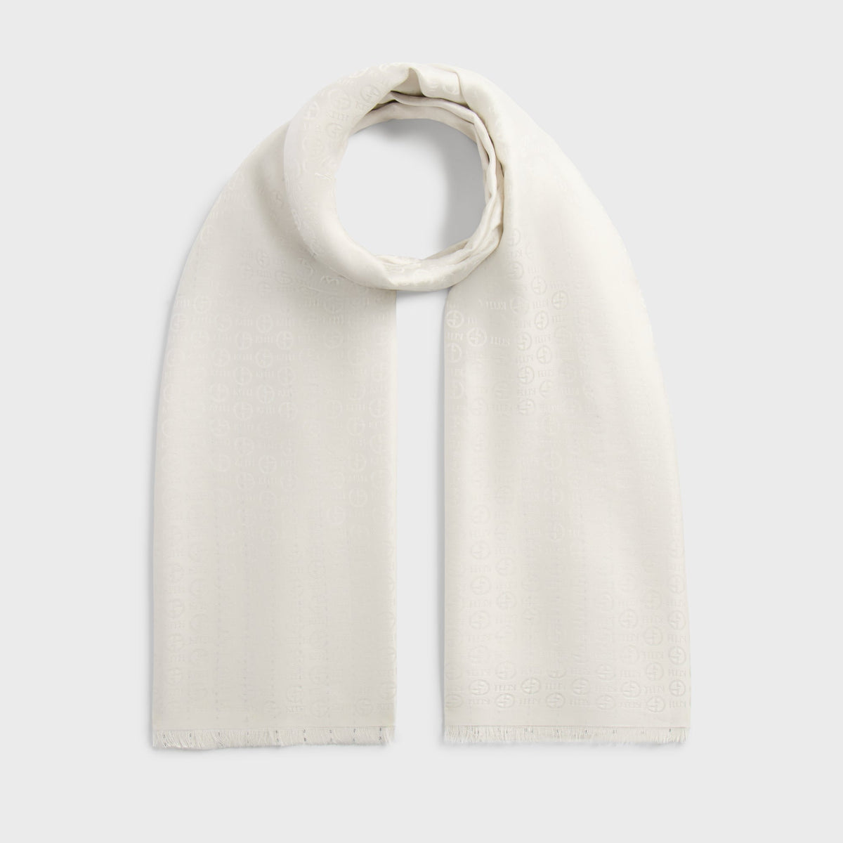 Giorgio Armani & Kith Silk Scarf - Avorio