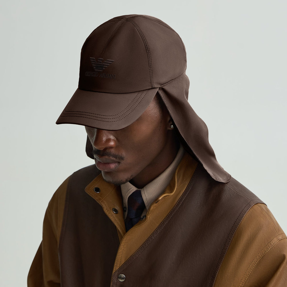 Giorgio Armani & Kith Light Capello Baseball Sabbia Cap - Hot Fudge
