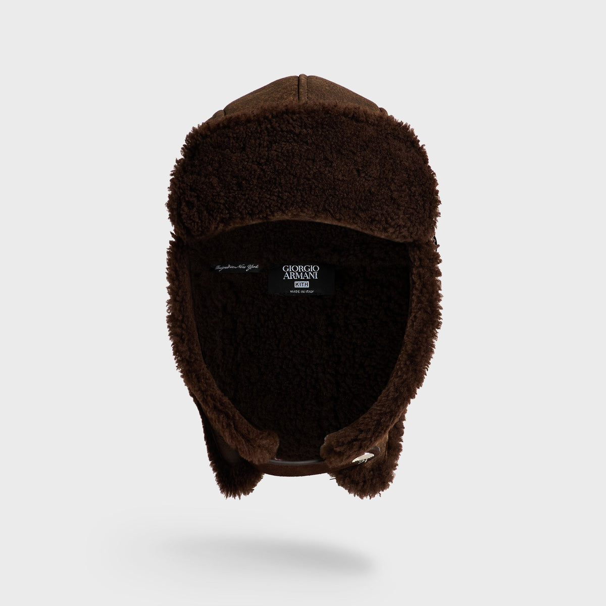 Giorgio Armani & Kith Quilted Nubuck Trapper Hat - Sea Turtle