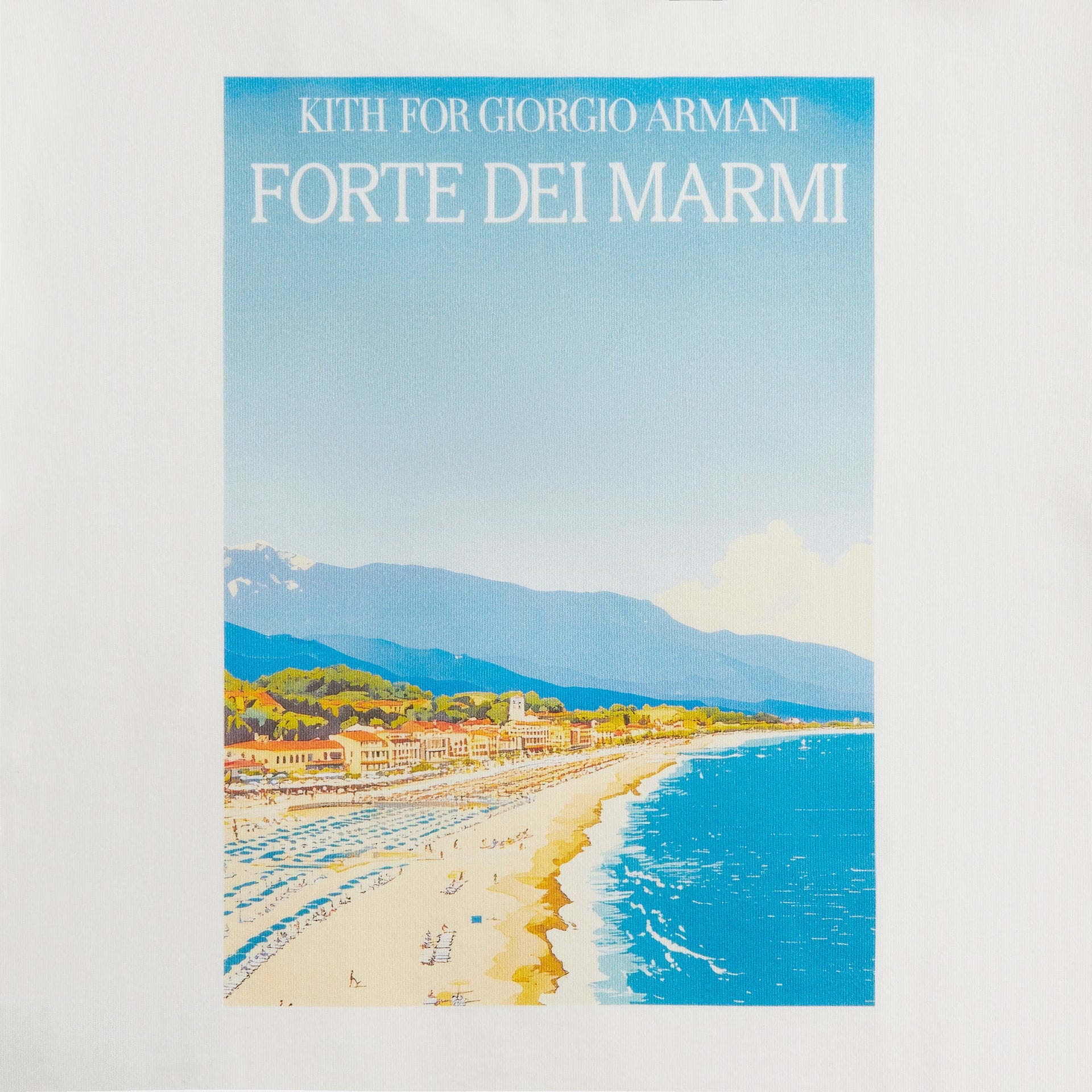 Giorgio Armani & Kith Women Forte Dei Marmi Mulberry Tee - White