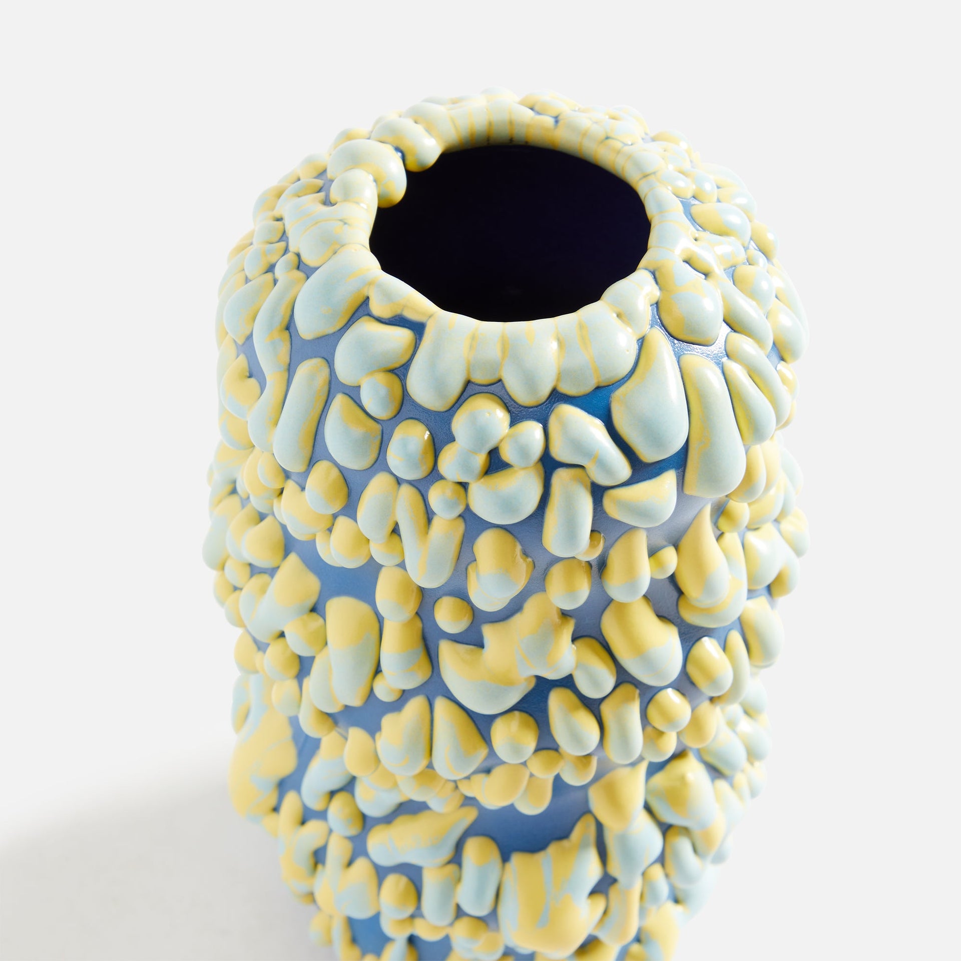 Houseplant Gloopy Vase - Yellow / Aqua