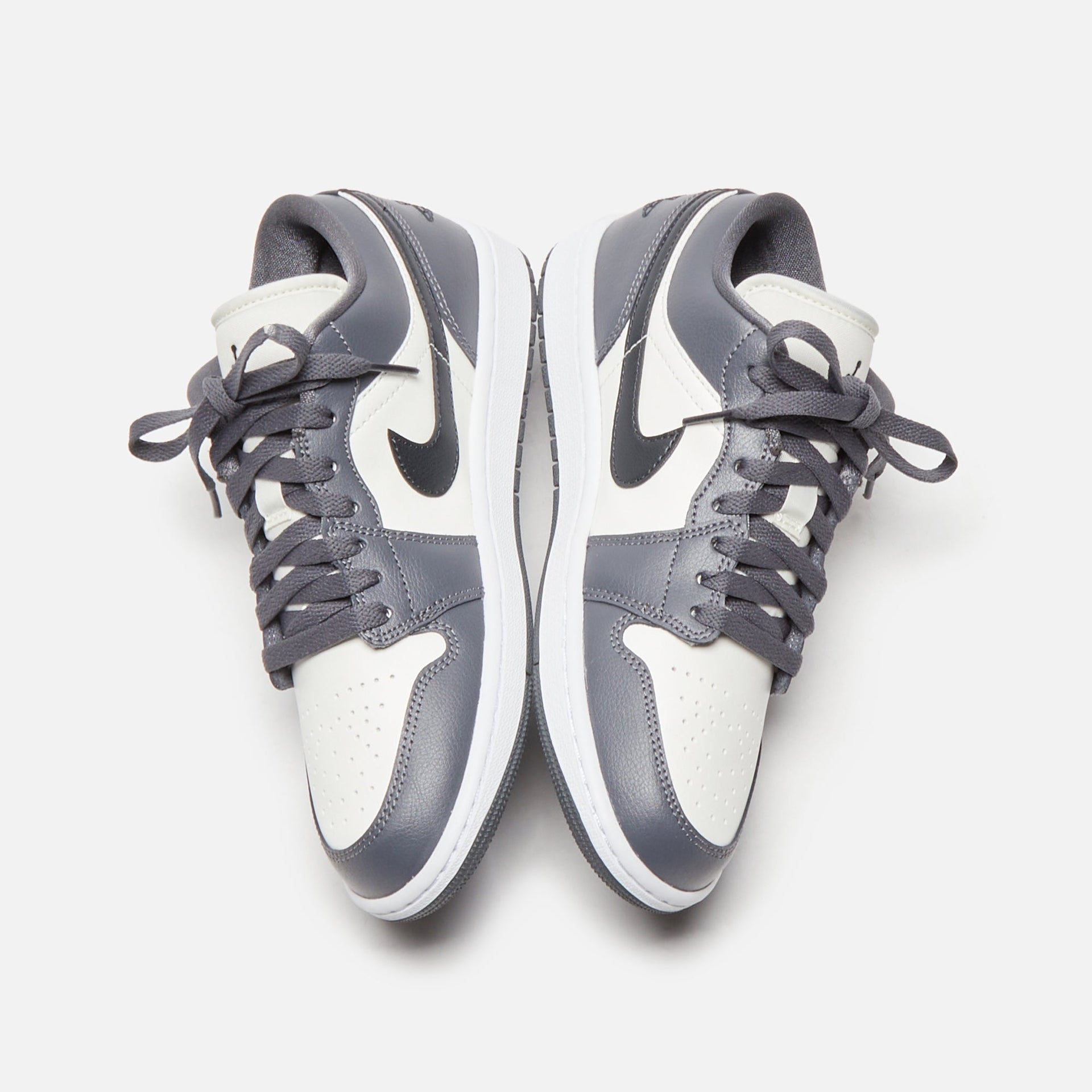 Air Jordan 1 Low pour femmes - Voile / Noir / Gris foncé / Blanc