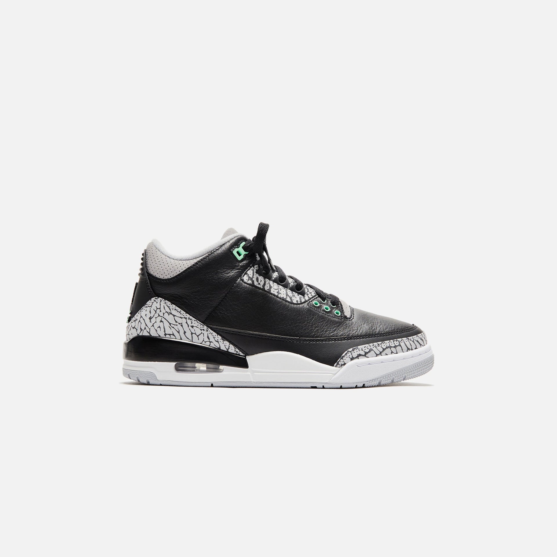 Jordan Air Jordan 3 Retro - Noir / Vert fluo / Gris loup / Blanc