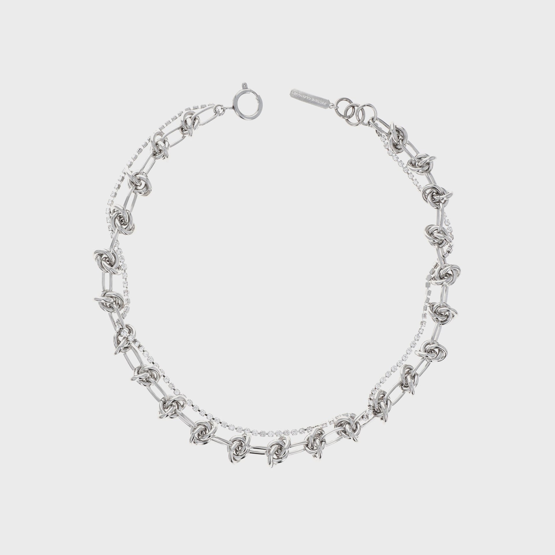 Justine Clenquet Daria Crystal Choker in Palladium