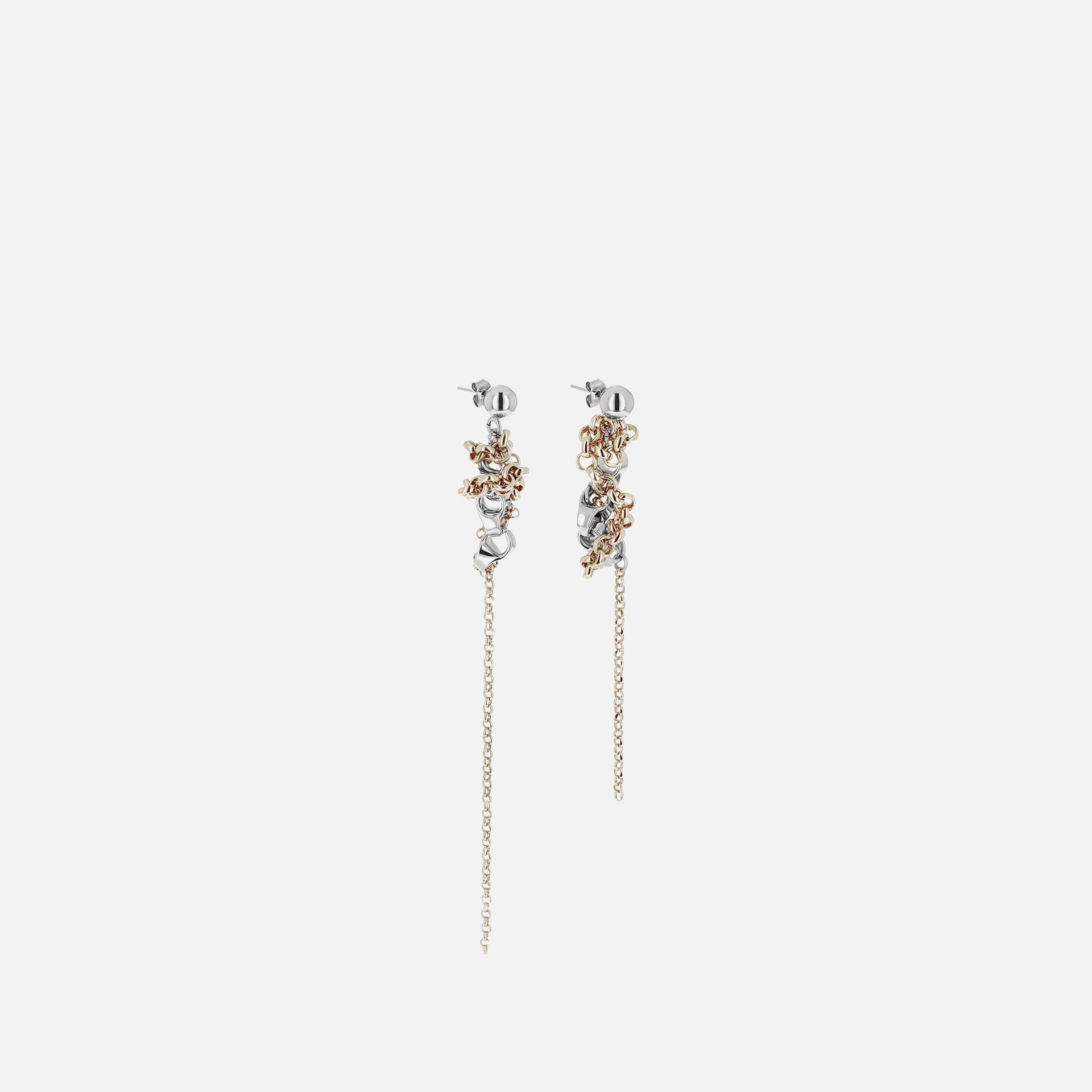 Boucles d'oreilles Bella de Justine Clenquet - Palladium / Or