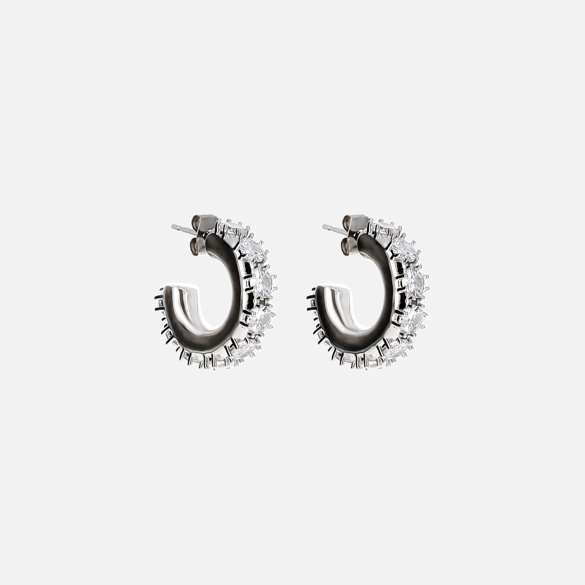 Boucles d'oreilles Justine Clenquet Nina - Palladium