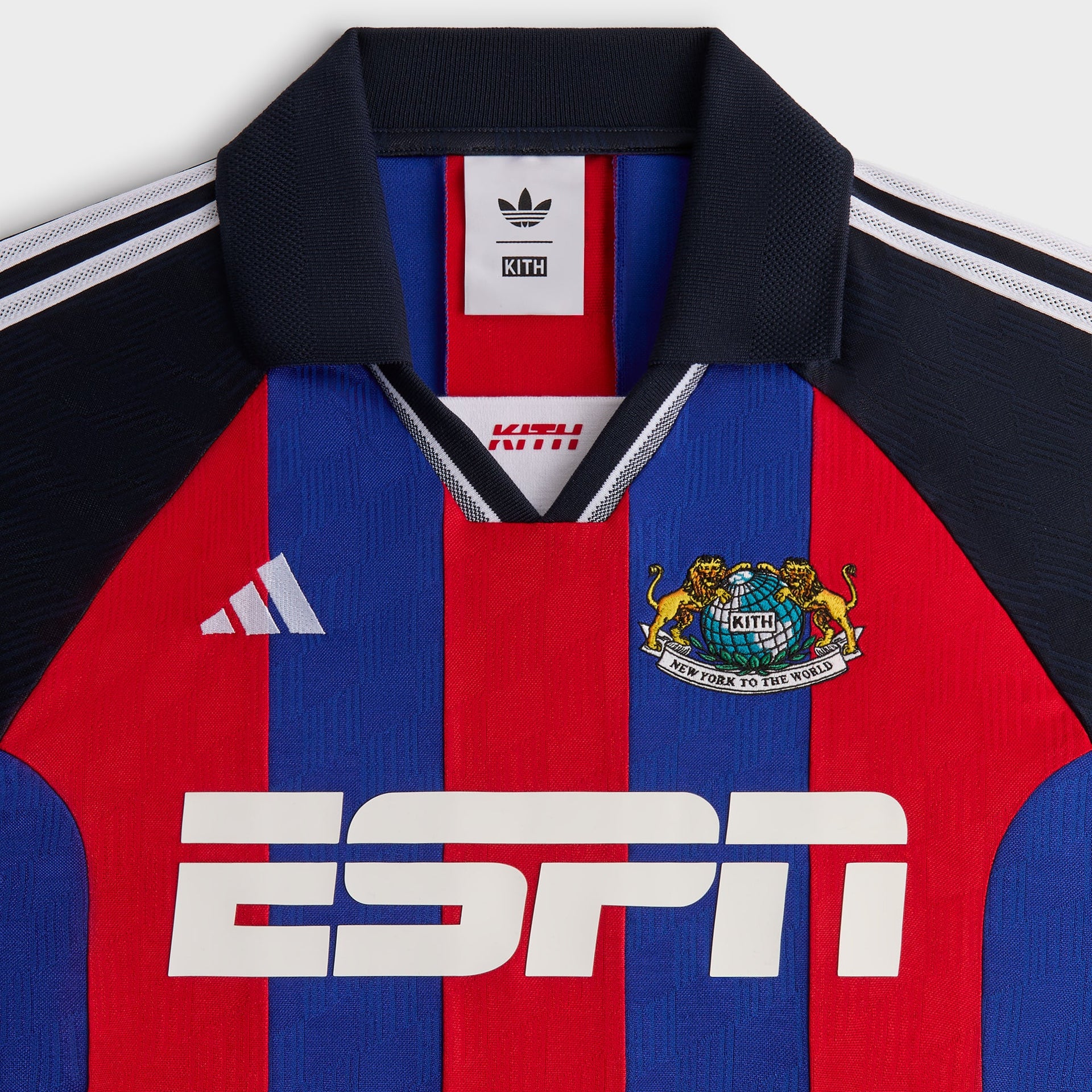 Kith for adidas Football ESPN Jersey in Red / Blue