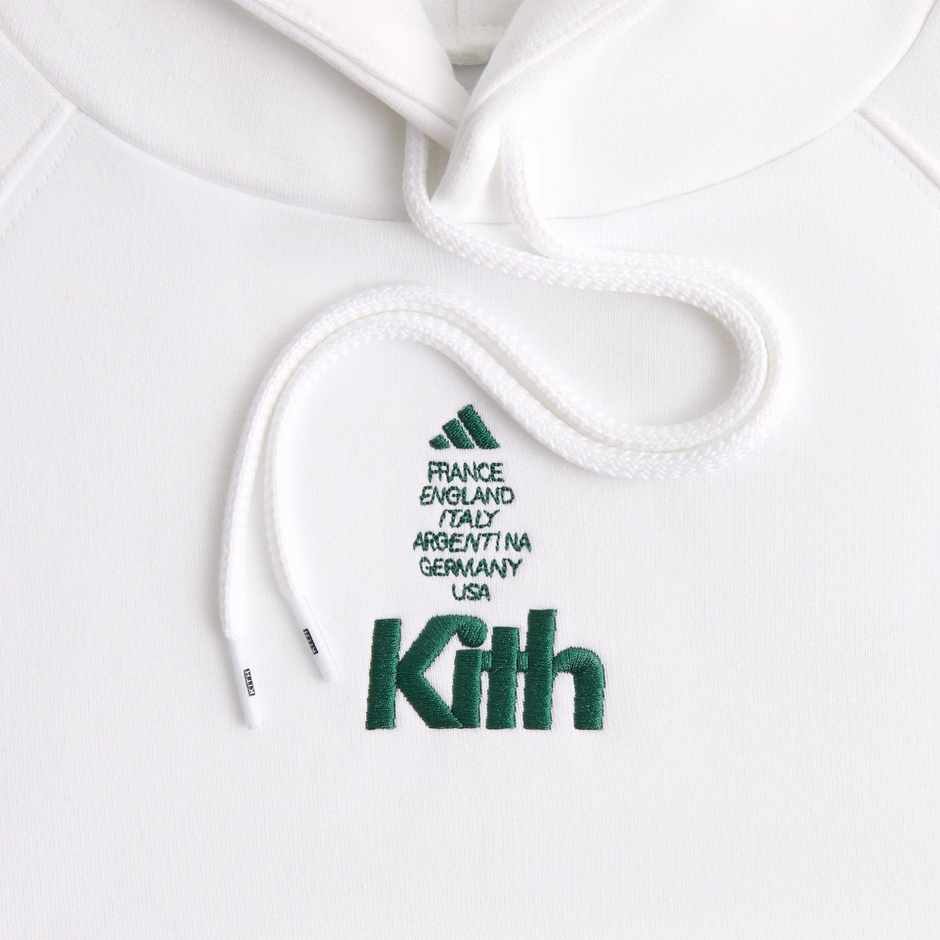 Kith for adidas Football Hoodie in White