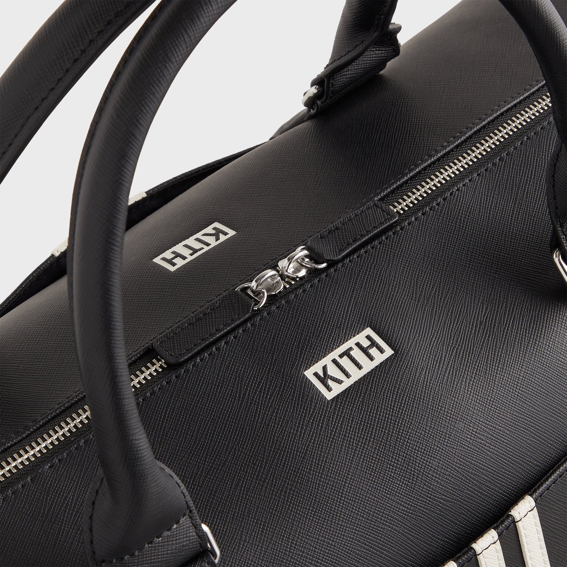 Kith for adidas Football Leather Duffle Bag in Black