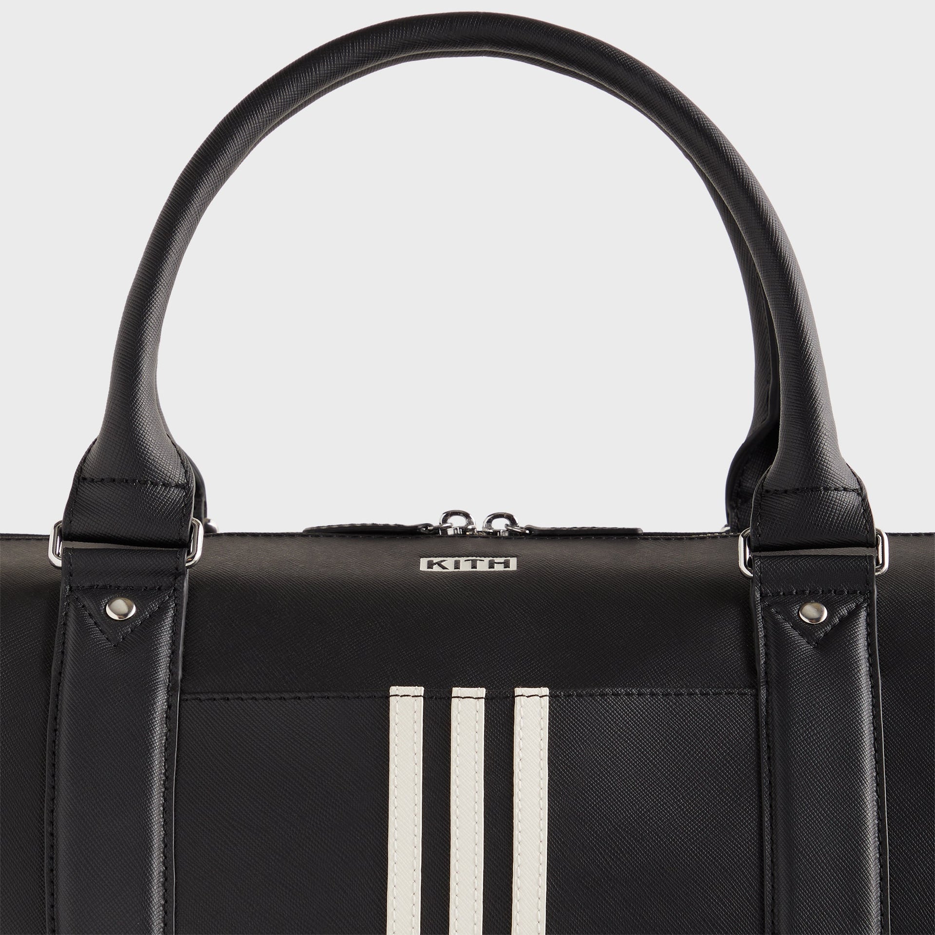 Kith for adidas Football Leather Duffle Bag in Black