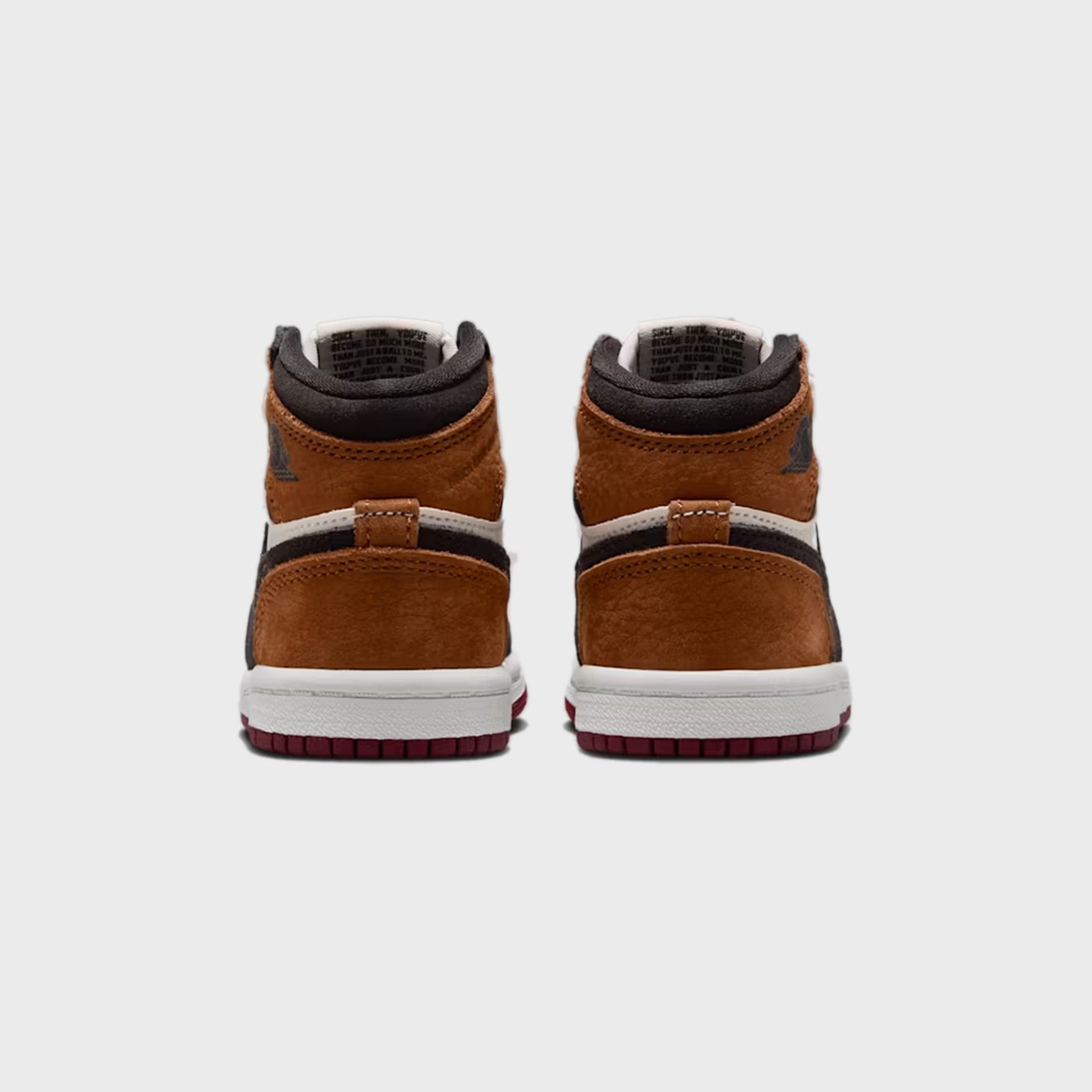 Jordan TD Jordan 1 Retro High OG - Shadow Brown / Light British Tan / Light British Tan / Team Red