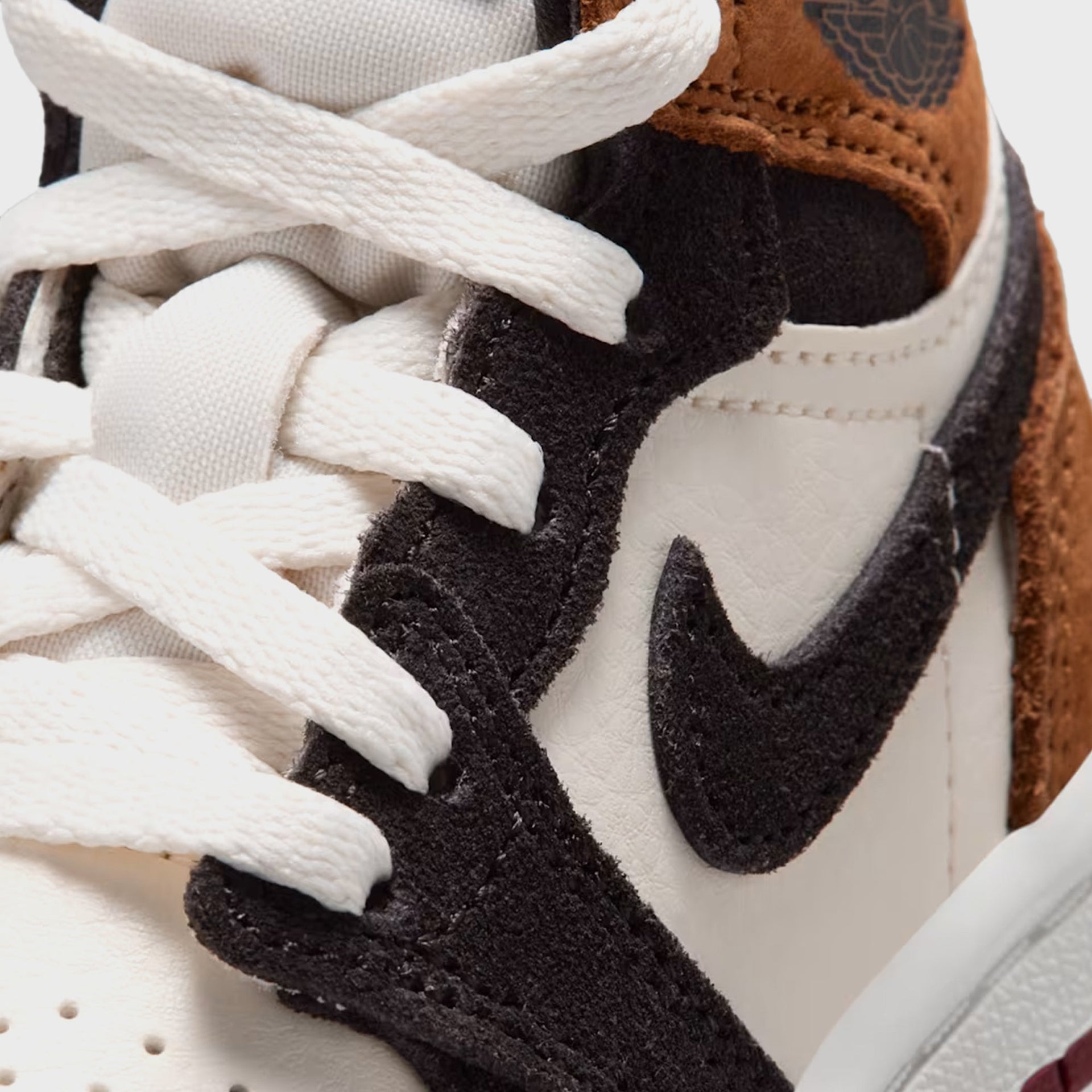 Jordan TD Jordan 1 Retro High OG - Shadow Brown / Light British Tan / Light British Tan / Team Red