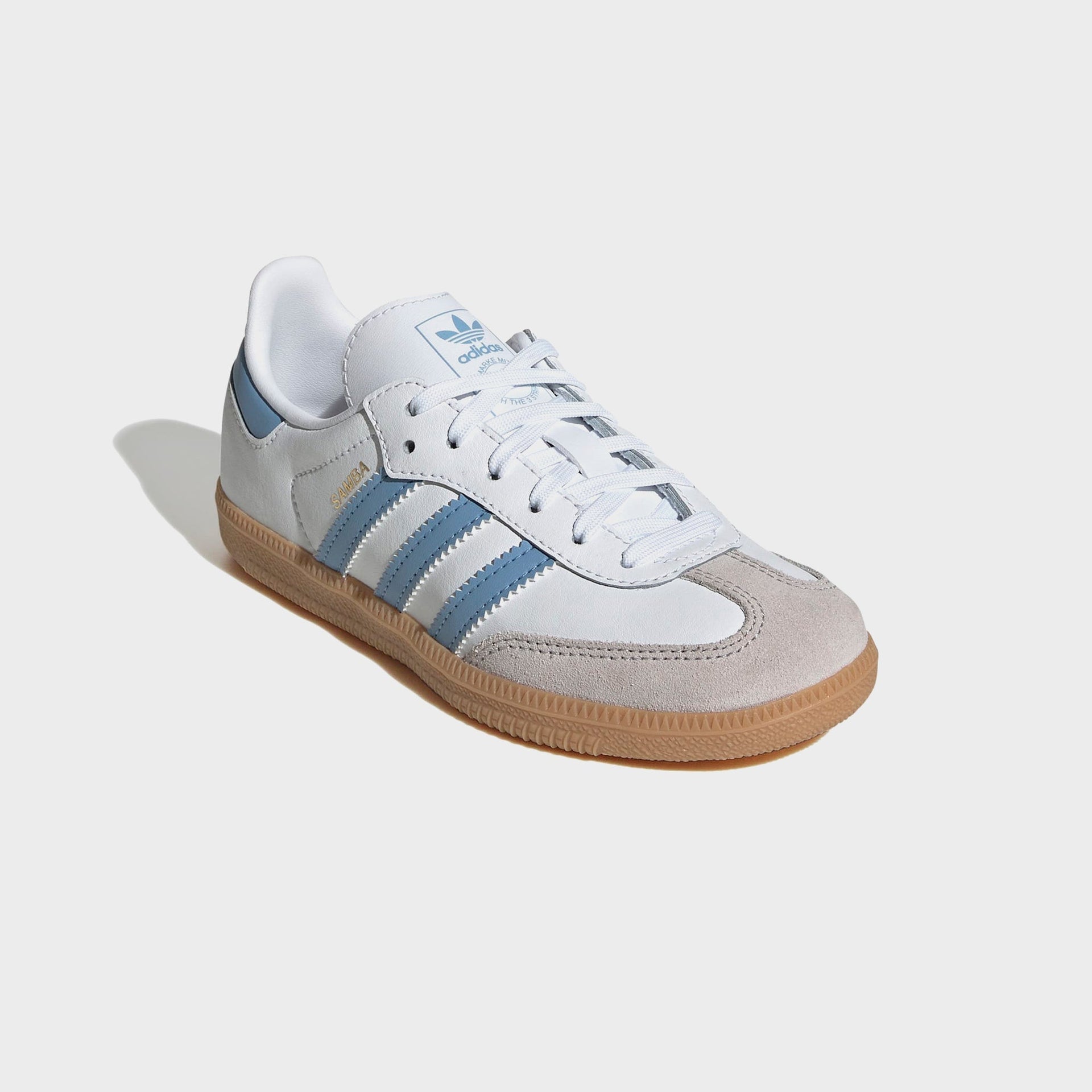 adidas Kids Samba OG - Cloud White / Ash Blue / Gum