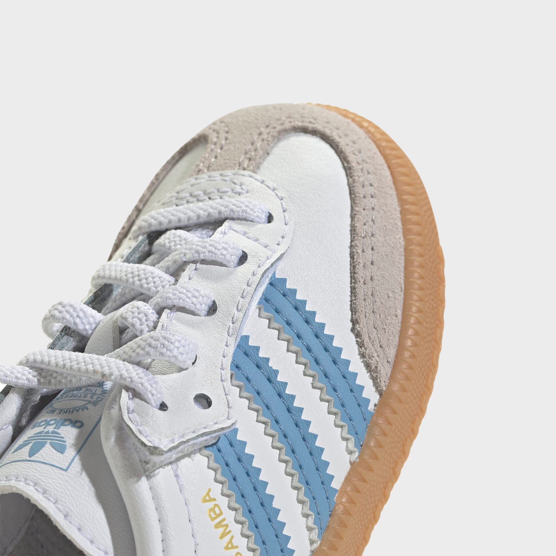 adidas TD Samba OG - White / Ash Blue / Gum 3