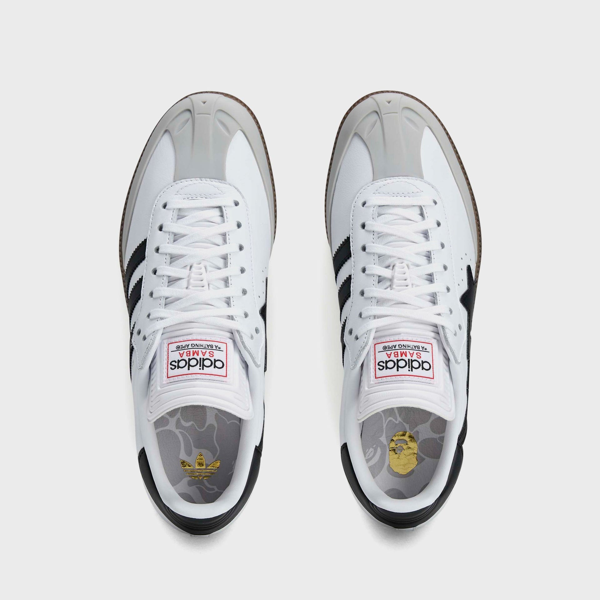 adidas x BAPE Samba - White / Core Black / Gum
