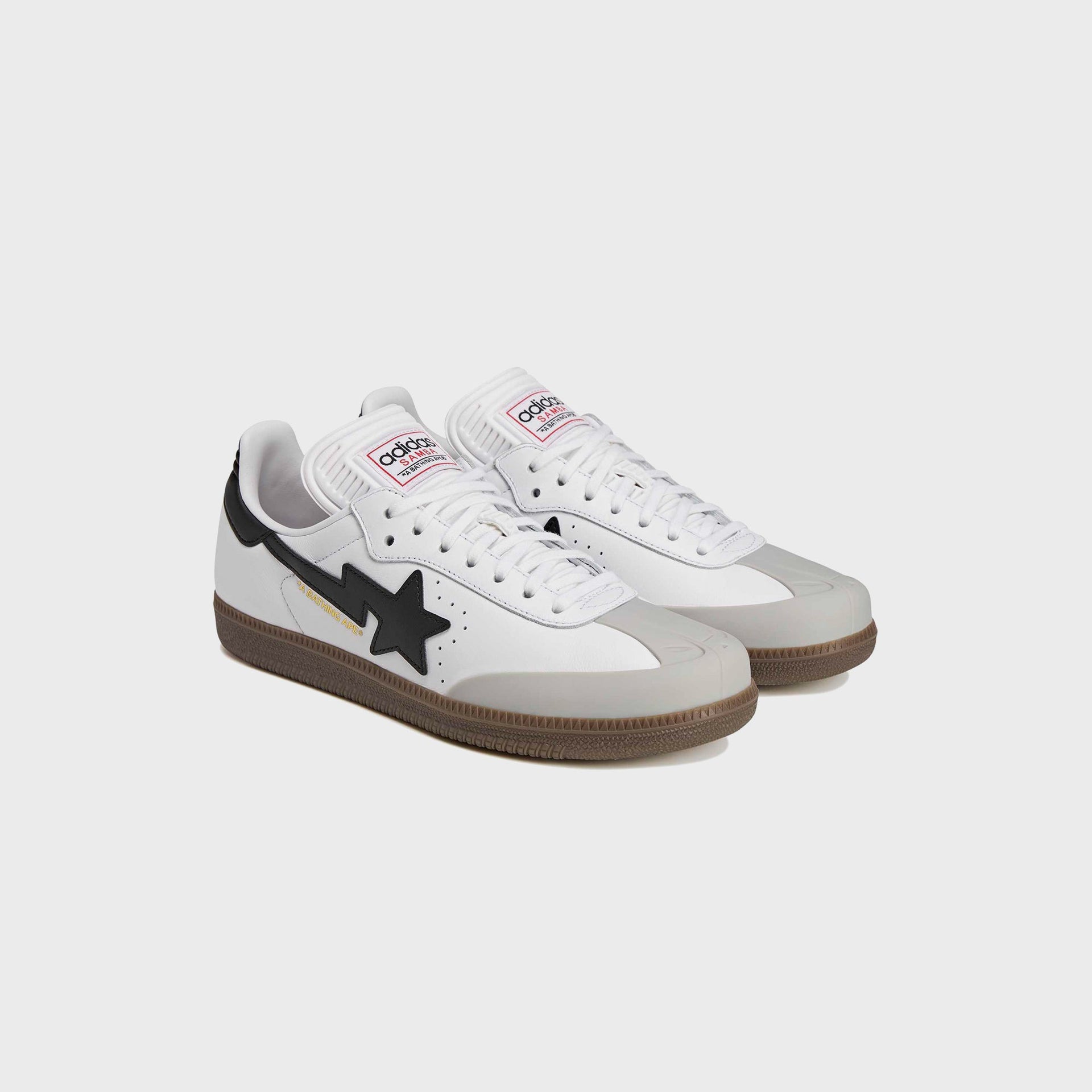 adidas x BAPE Samba - White / Core Black / Gum