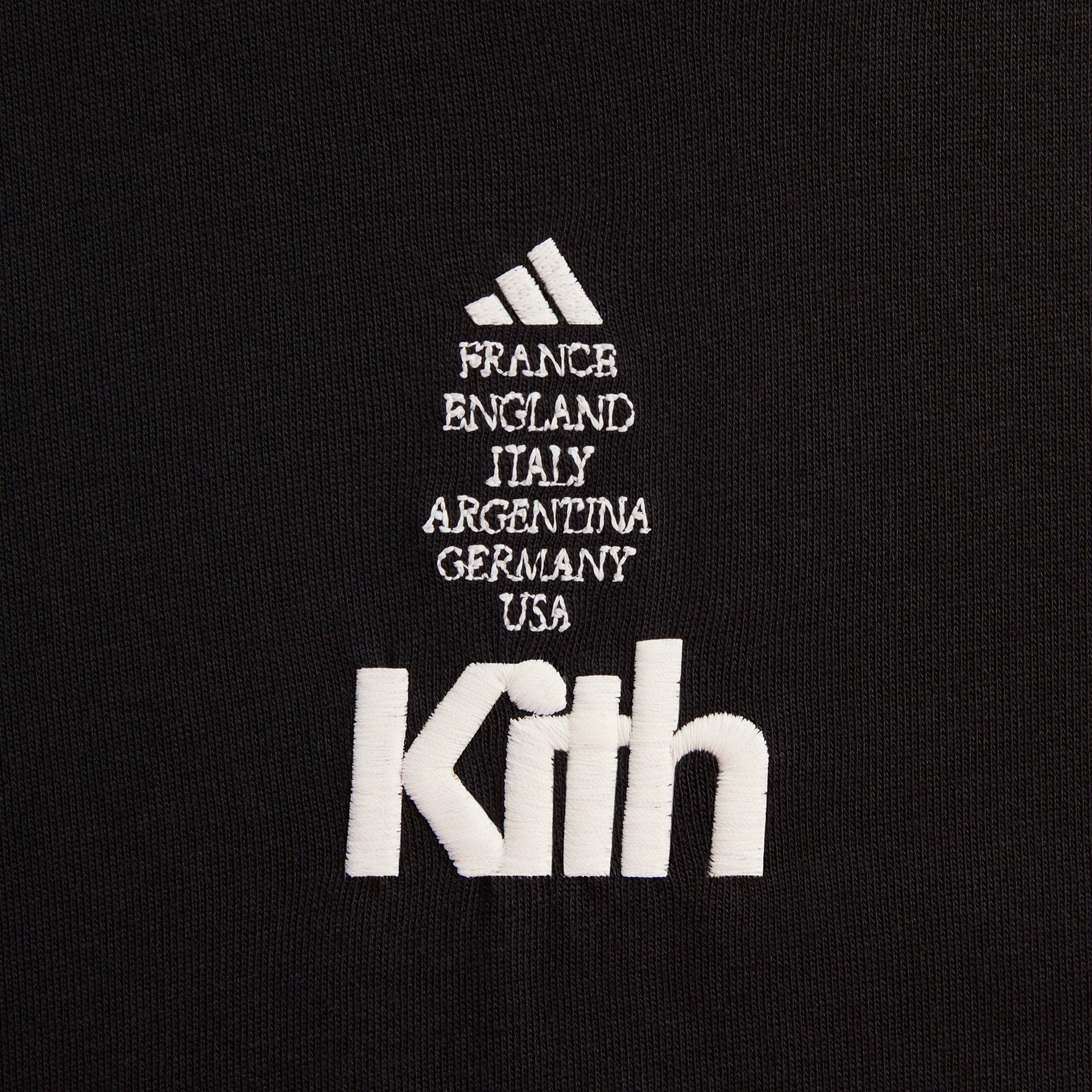 Kith for adidas Football Short Sleeve Tee in Black
