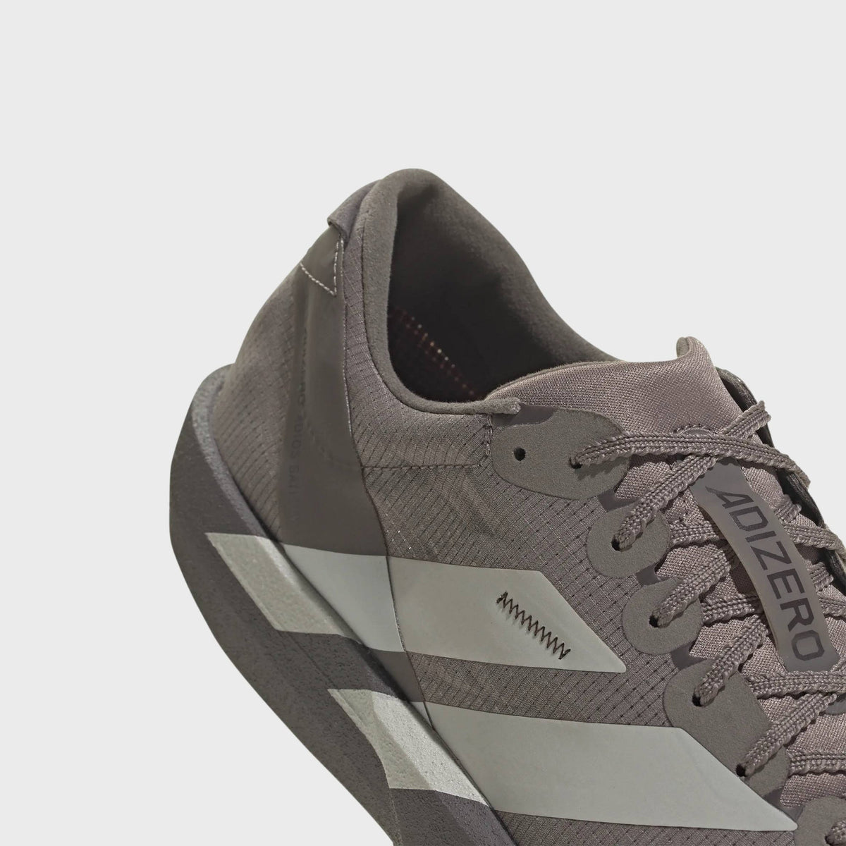 adidas x SATISFY Adizero Adios 9 - Brown / Pearl Metallic / Charcoal